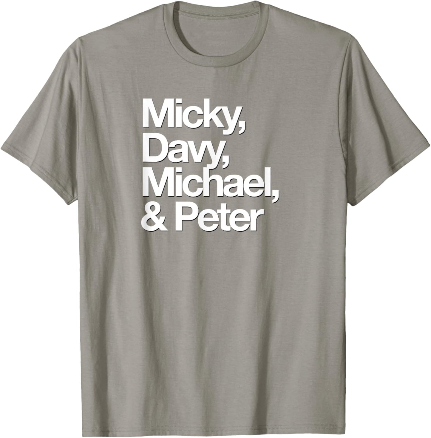 Famous First Names Micky, Davy, Michael, & Peter Apparel | Trending 2025