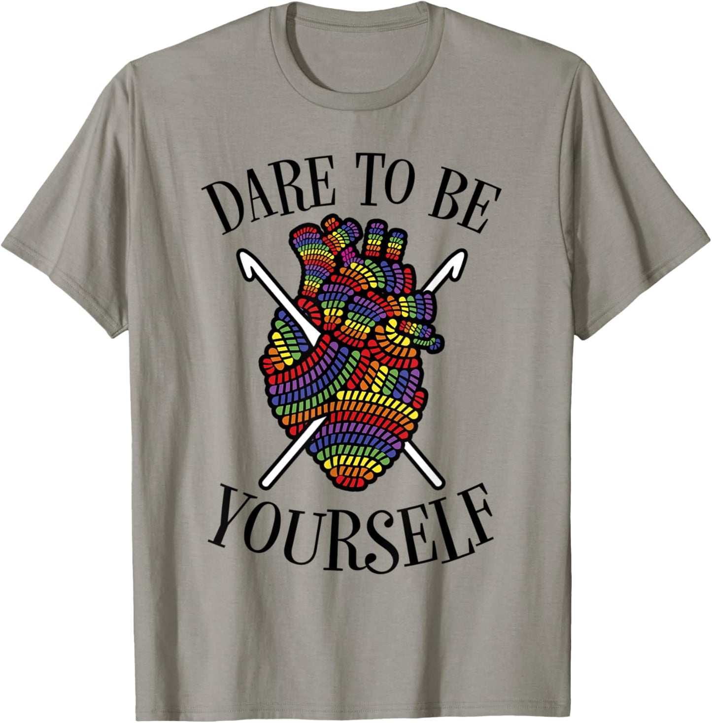 Dare To Be Yourself LGBT Pride Crochet Yarn Anatomical Heart Yarn Supply | Top Rated | Customer Favorite
