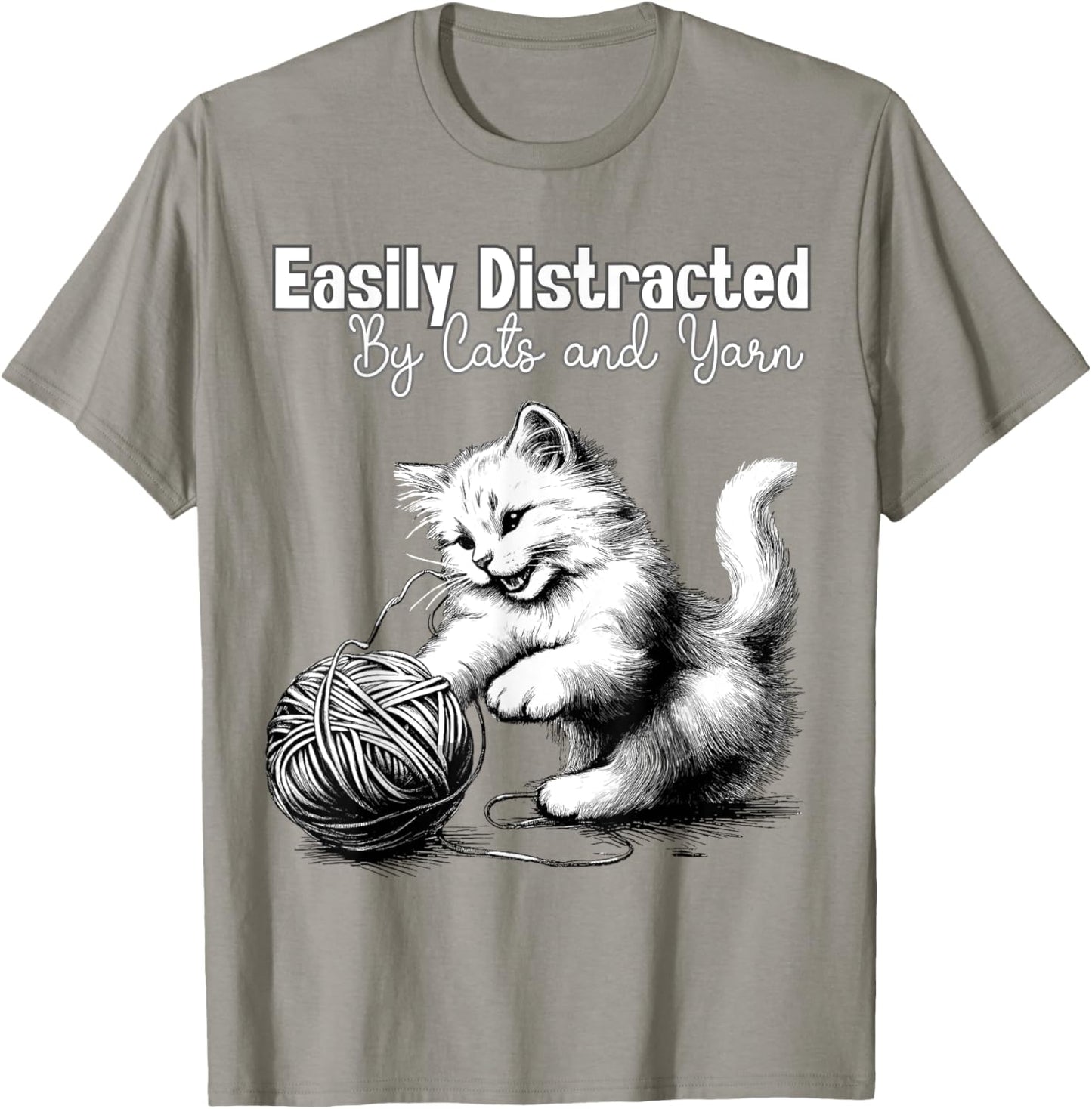 Adorable Knitting and Crochet Happy Cat Yarn Lovers Gift Yarn Supply | Trending 2025 | Best Seller Choice