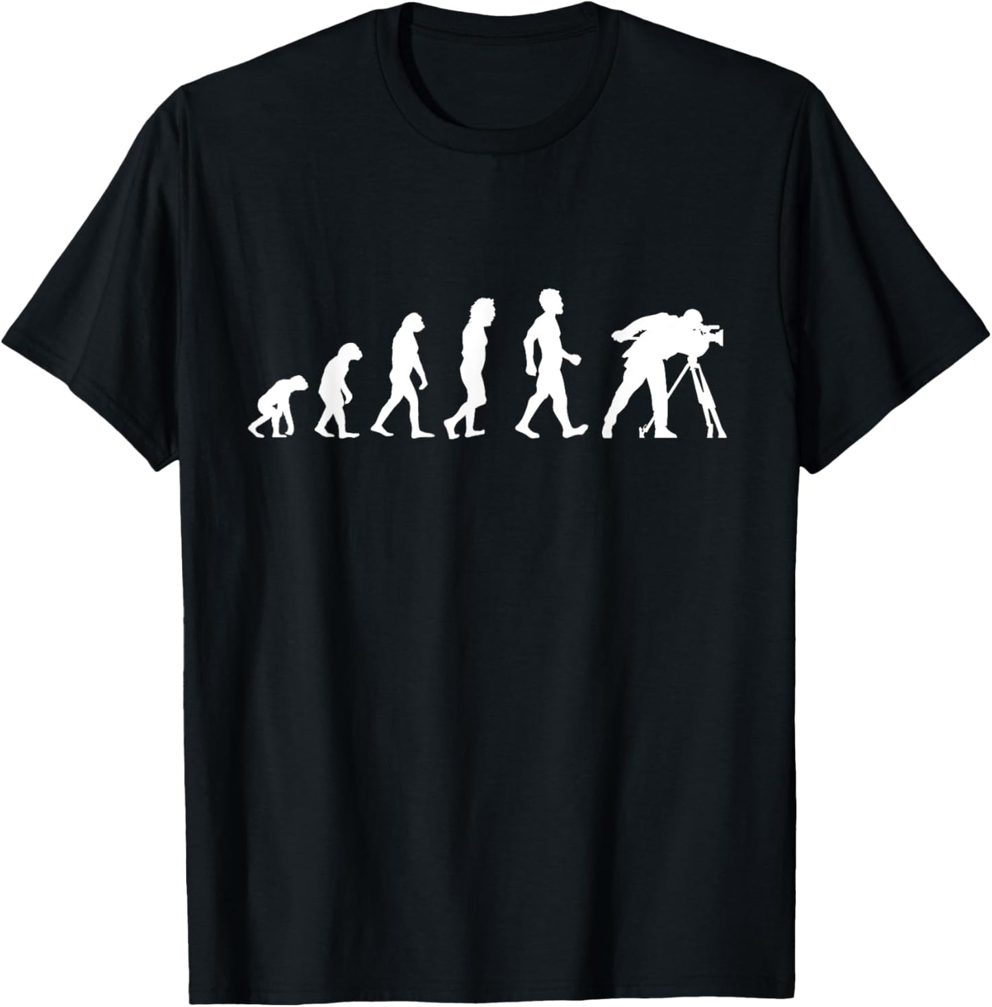 Evolution Of Cameraman Funny Filmmaker Film T Shirt Gift T-Shirt | Best Seller Pick | Perfect Gift Idea