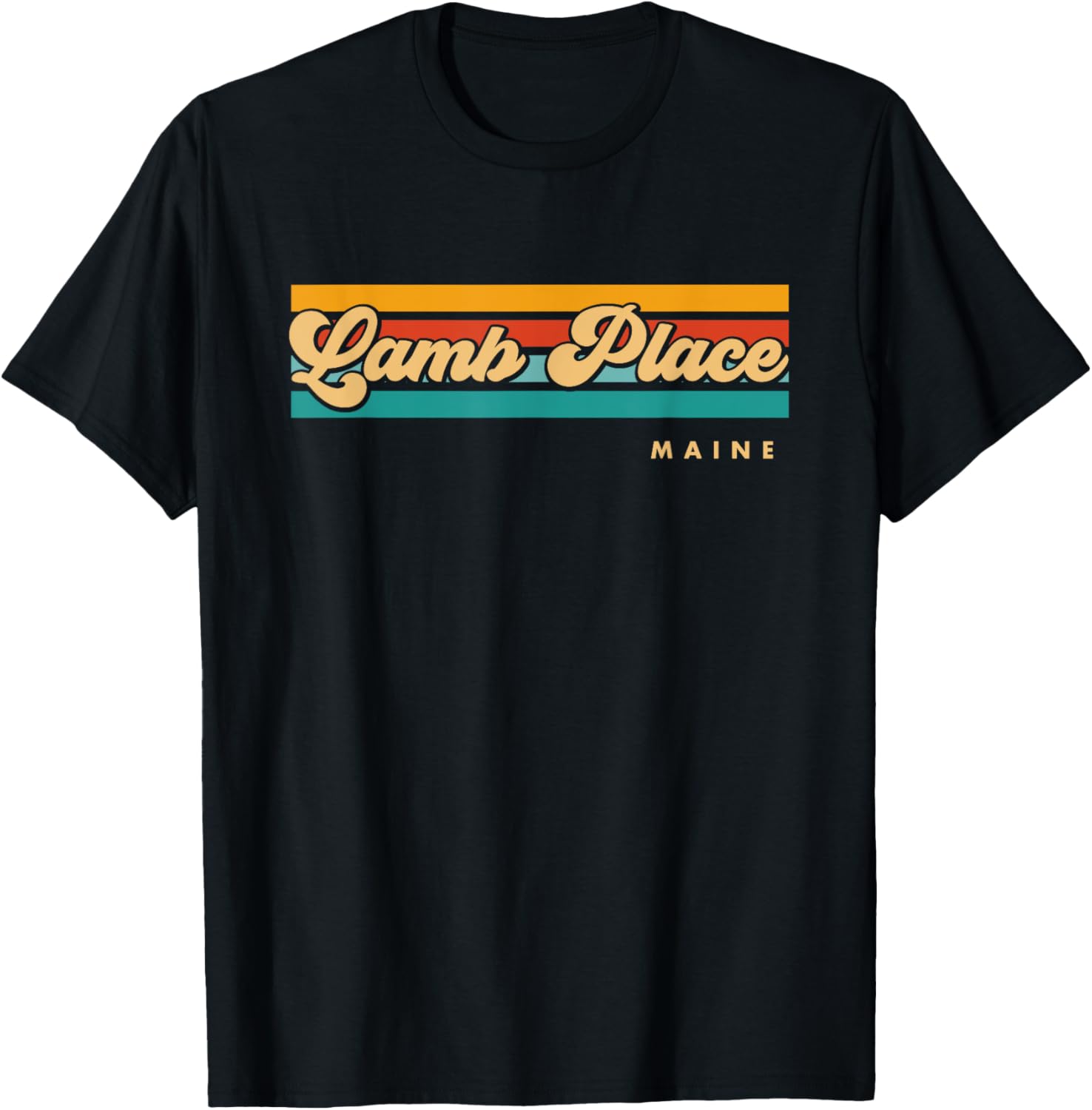 Vintage Sunset Stripes Lamb Place, Maine Apparel | Top Conversion Title | Perfect Gift Choice