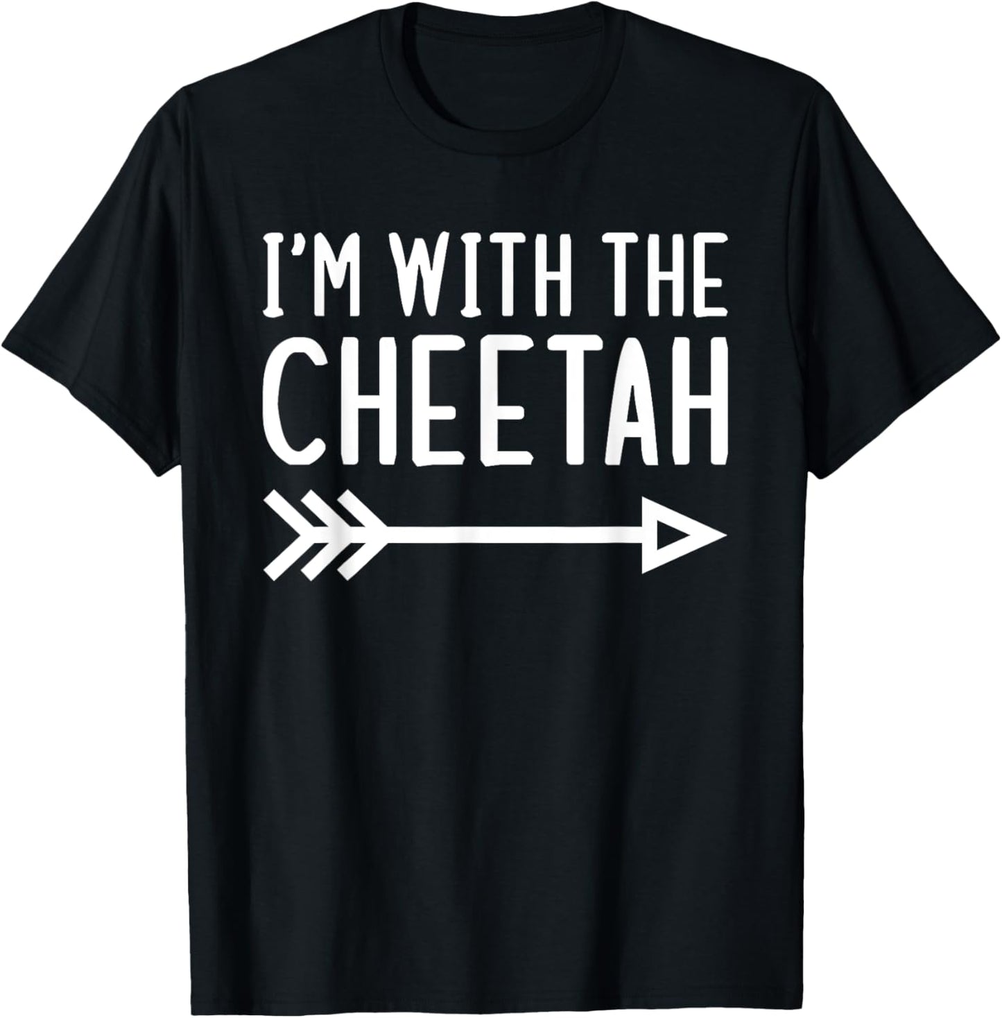 I m With The Cheetah Funny Matching Halloween Couple Costume Apparel Trending US Gift Ready