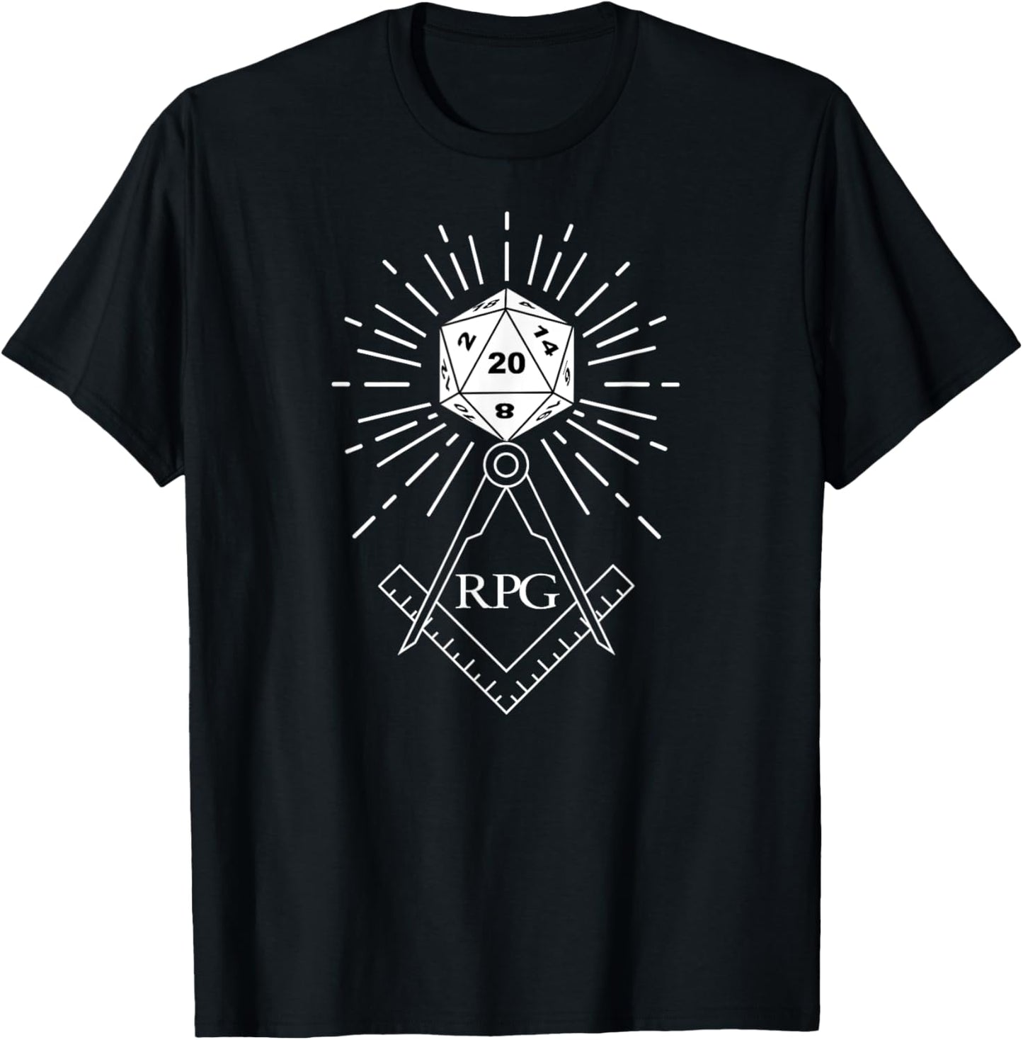 RPG Dice Boardgame Freemason D20 Masonic Cube Maker Templar Apparel | Best Seller Pick | Aesthetic Fit