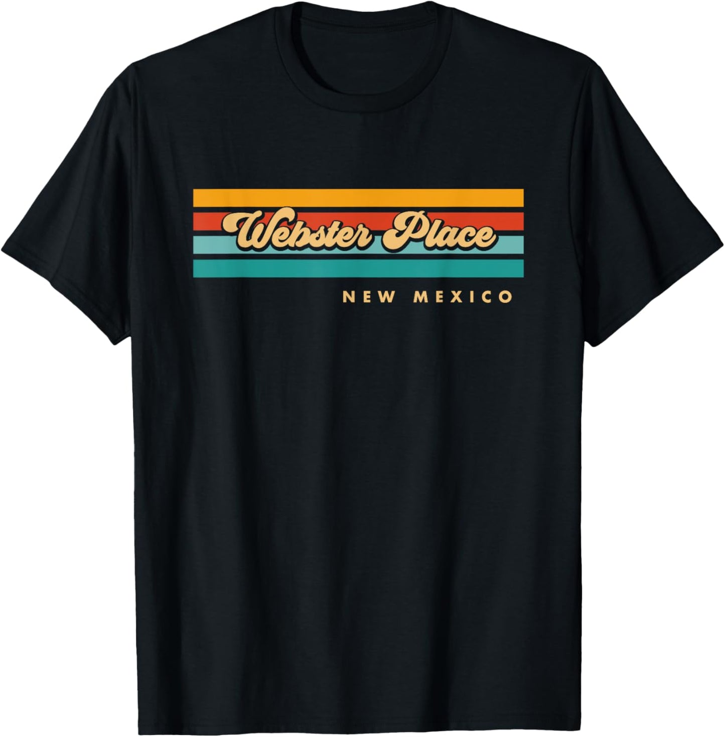Vintage Sunset Stripes Webster Place, New Mexico Apparel | US Viral Pick | High CTR Boost