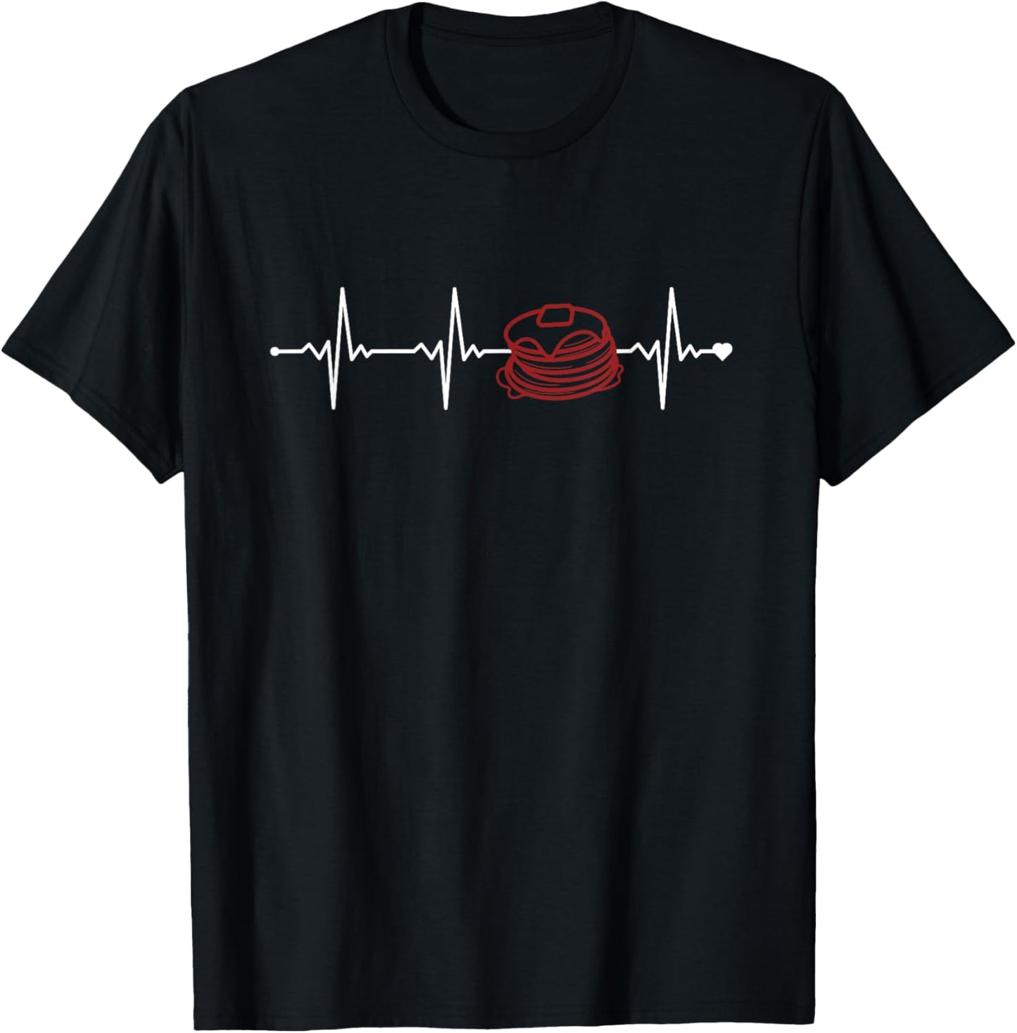 Pancakes Heartbeat Recipes Griddlecake Lover Pancake Maker Apparel | Best Seller Pick | Must-Have Style