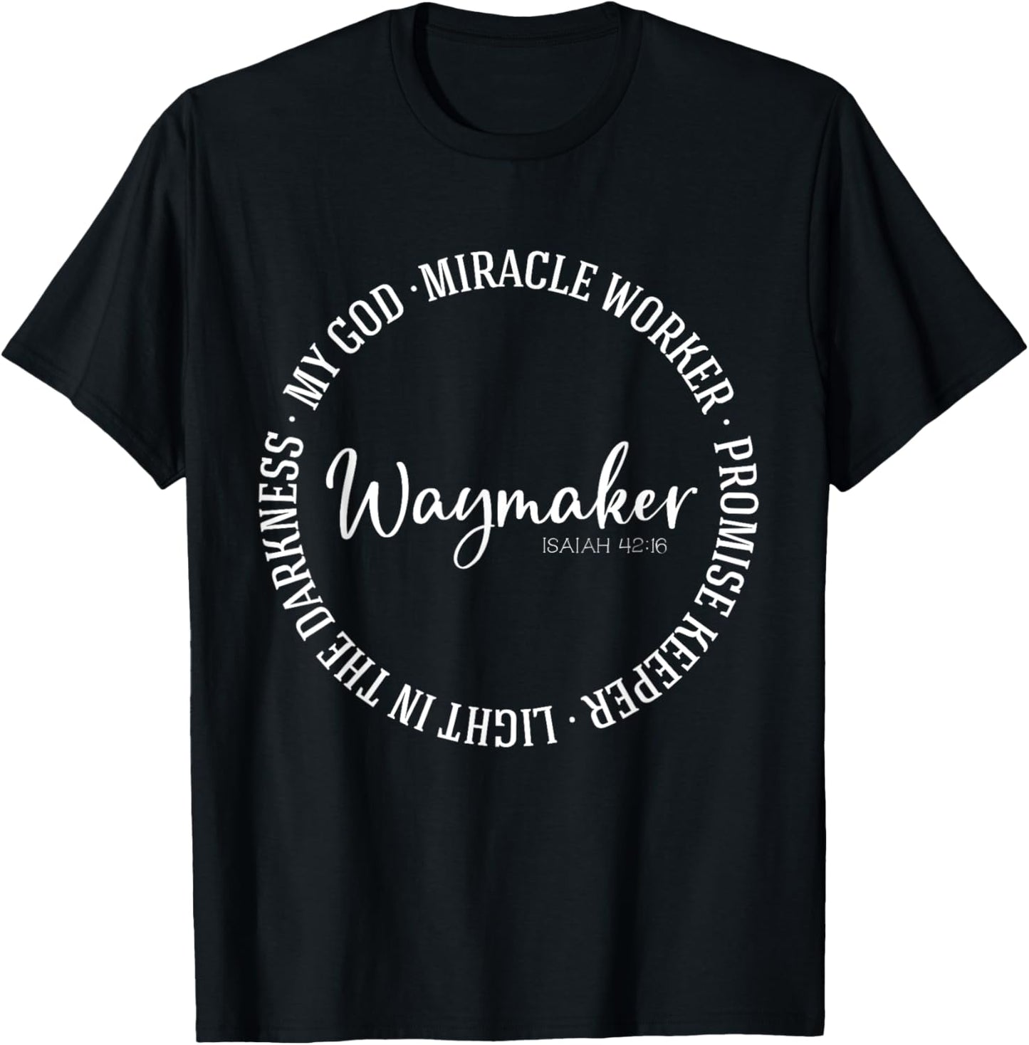 Promise Keeper Miracle Worker Spiritual Waymaker Christian Apparel | US Viral Style | Must-Have Style