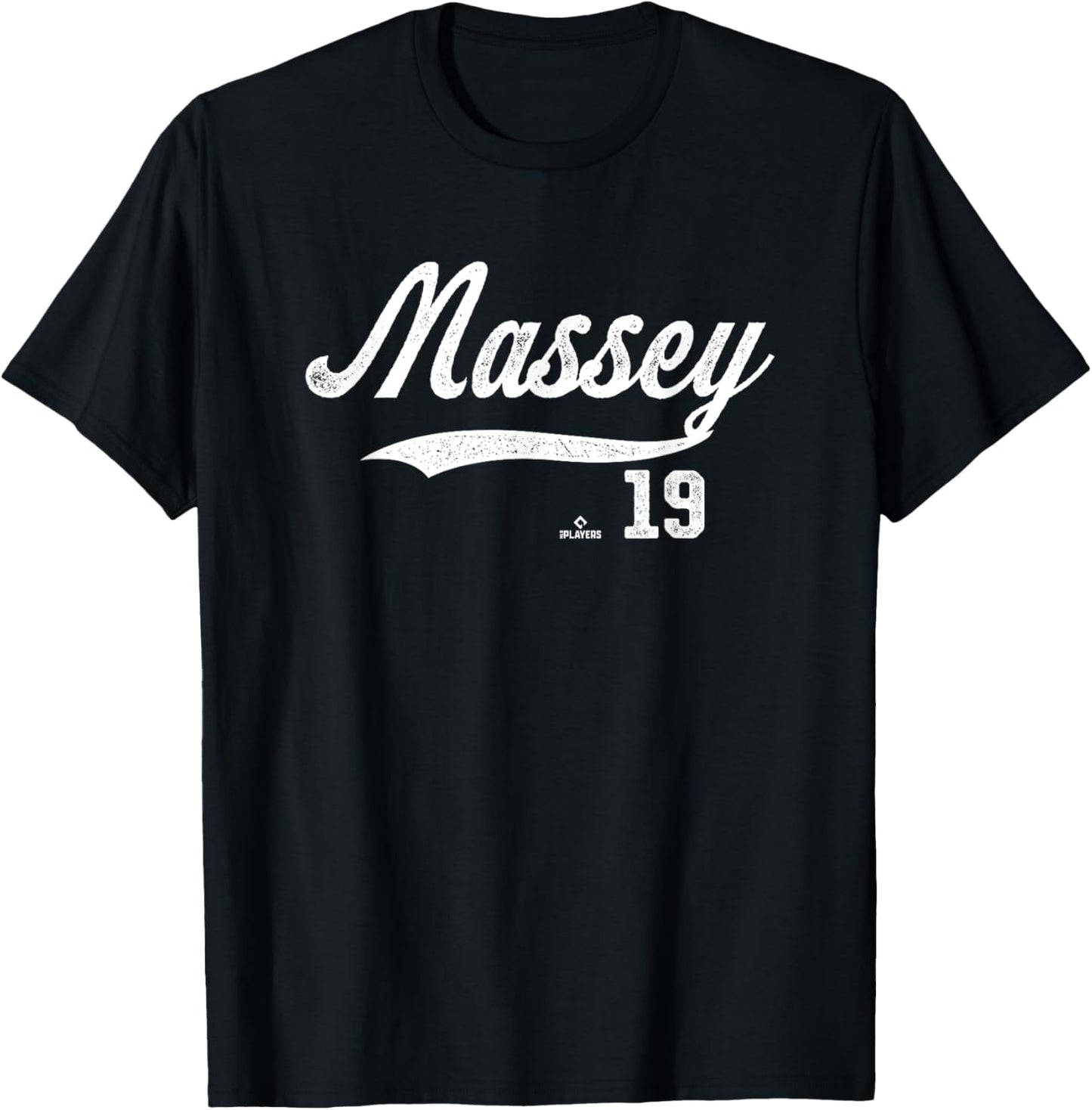 Distressed Swoosh Michael Massey Kansas City Baseball MLBPA Apparel | Everyday Casual Wear