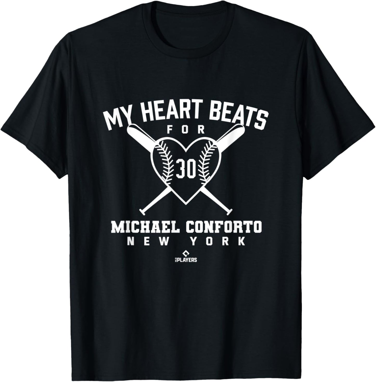 My Heart Beats for Michael Conforto Baseball Valentines Day Apparel | Viral Streetwear Style