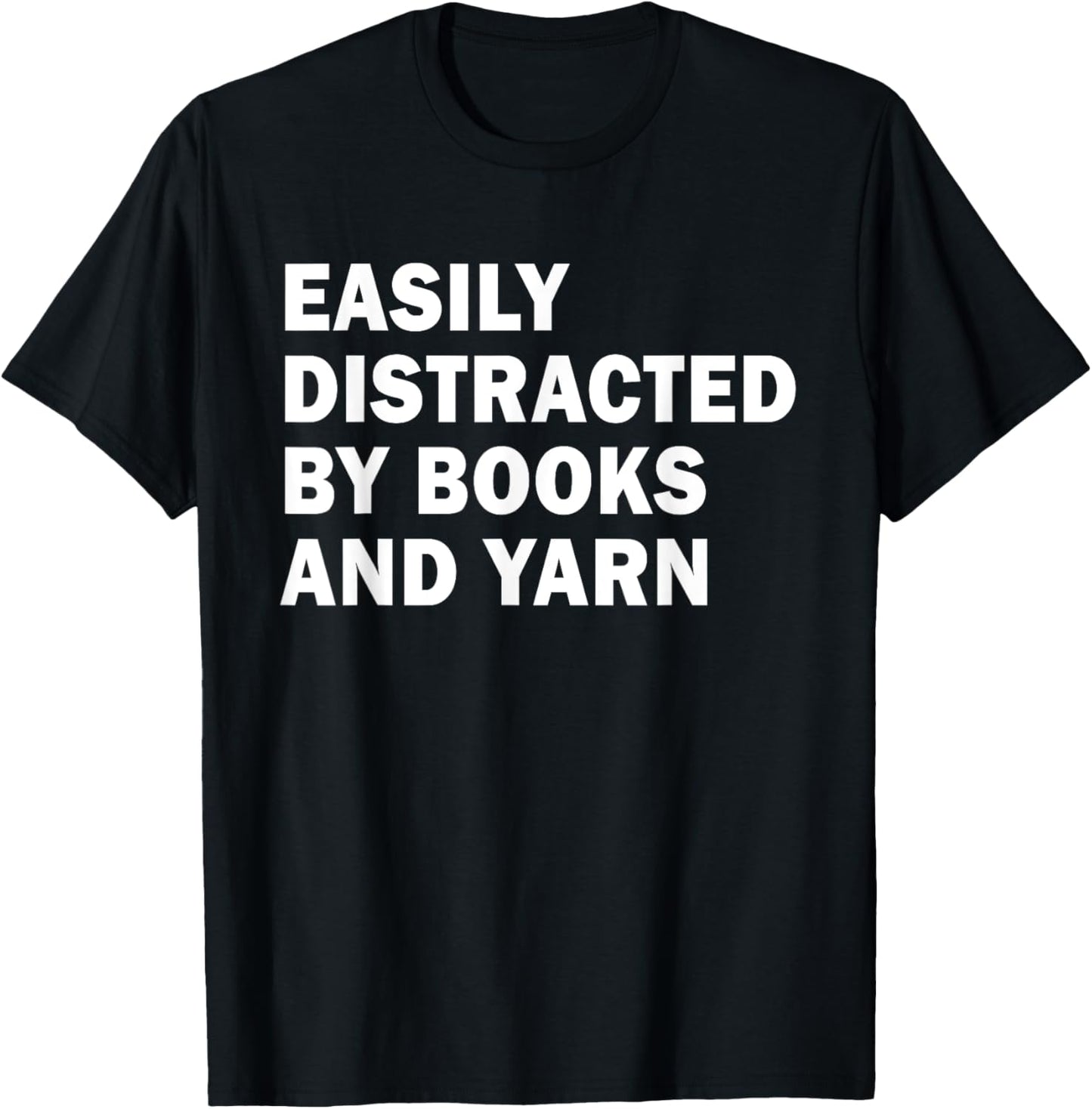 Easily Distracted By Books And Yarn Funny knitting Yarn Supply | Premium Quality | Perfect for Crafters