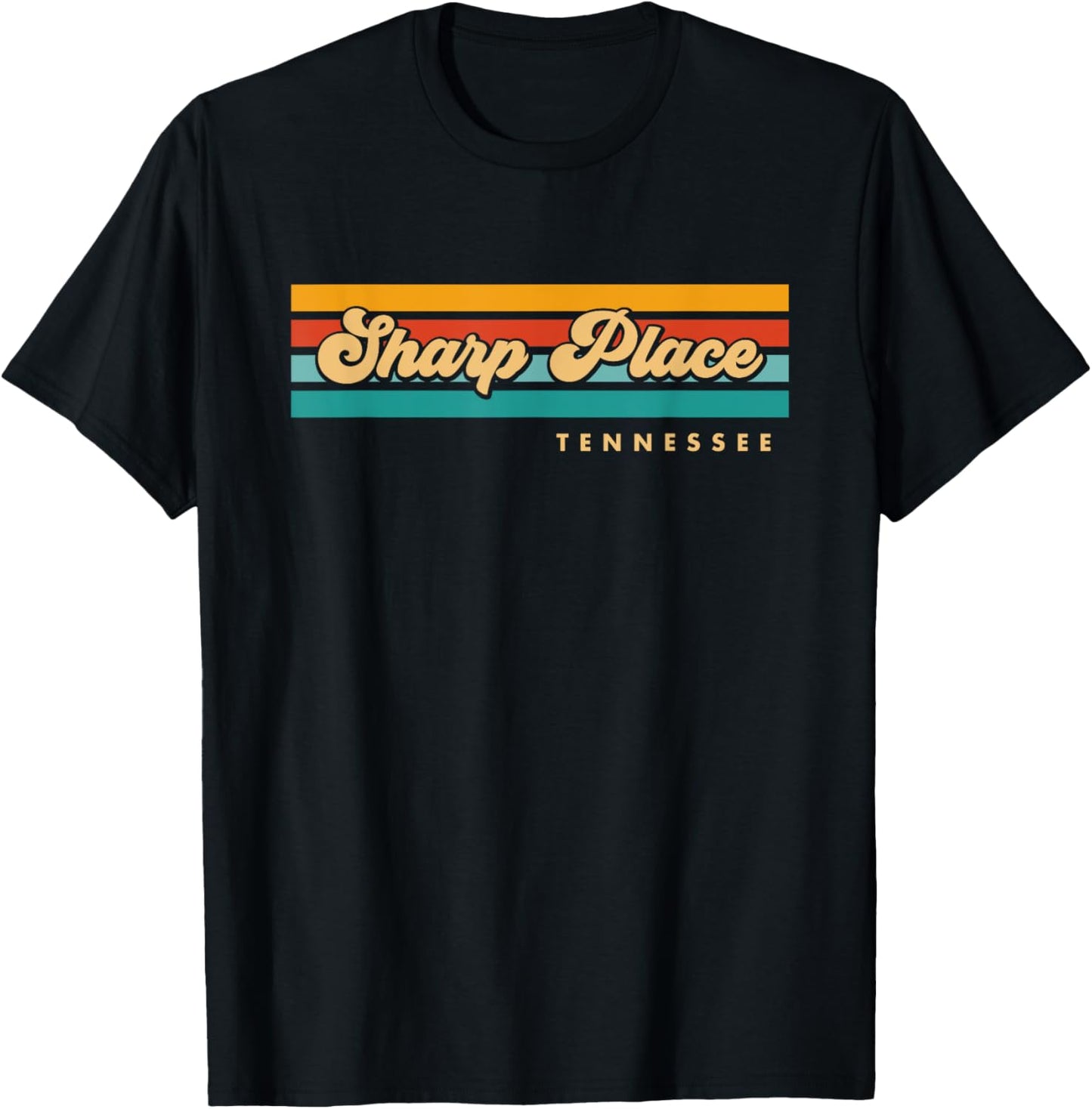 Vintage Sunset Stripes Sharp Place, Tennessee Apparel | Premium Quality | Perfect Gift Choice