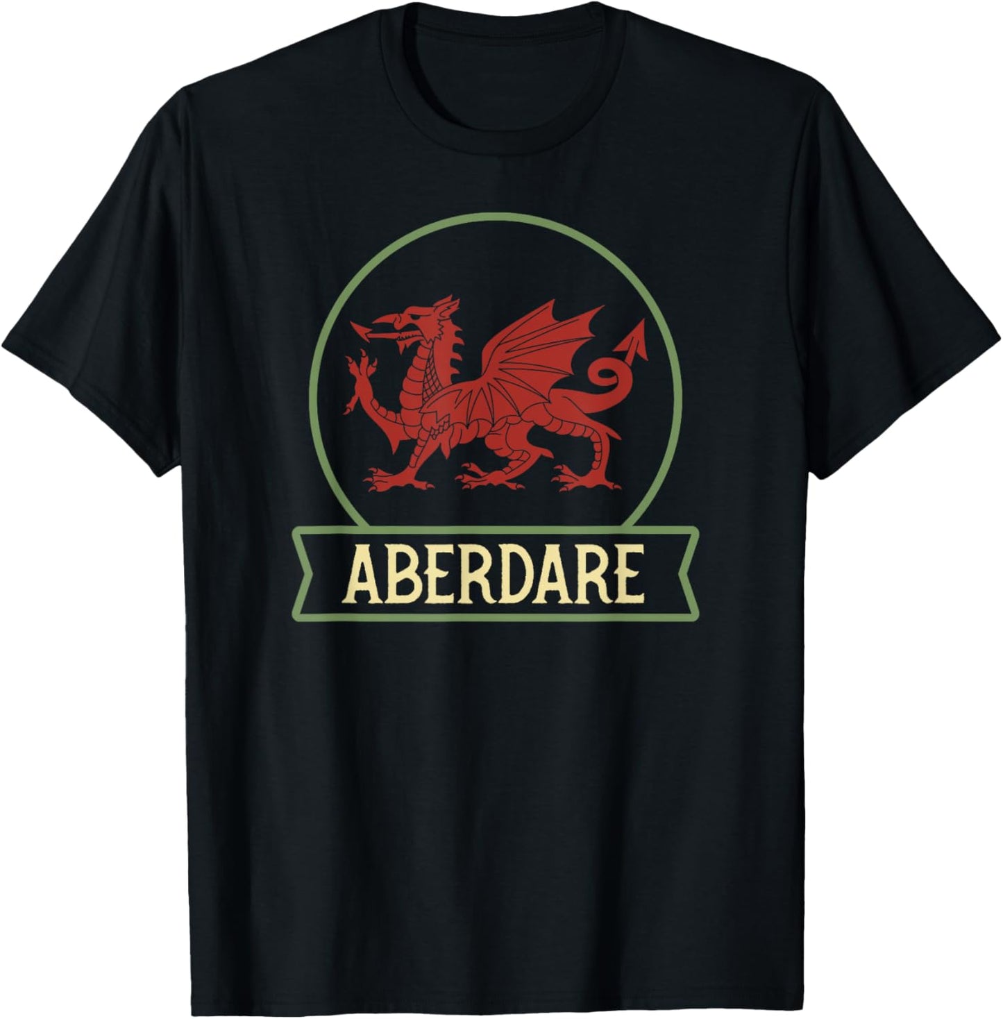 Aberdare - Welsh places - Wales - Cymru - Welsh dragon Apparel | Trending 2025 | Aesthetic Casual Look