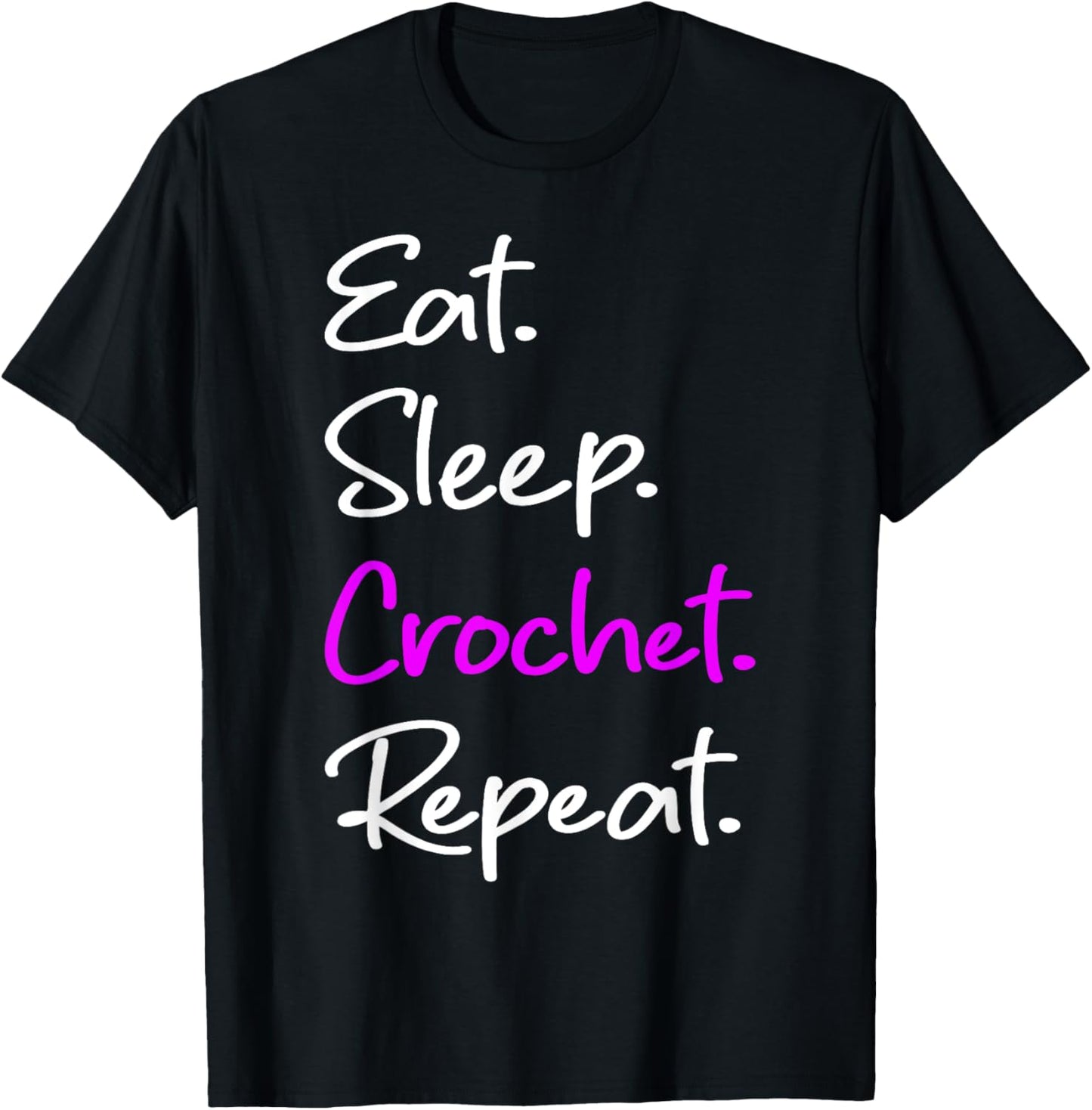 Eat Sleep Crochet Repeat Funny Crocheter Yarn Crocheting Yarn Supply | Top Rated | Perfect for Crafters