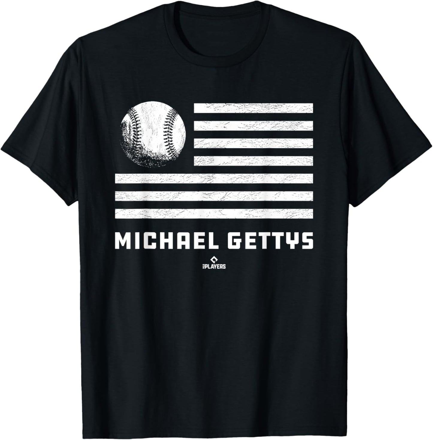 Flag Stripes Michael Gettys Prospect Baseball Fan Gear Apparel | Everyday Casual Wear