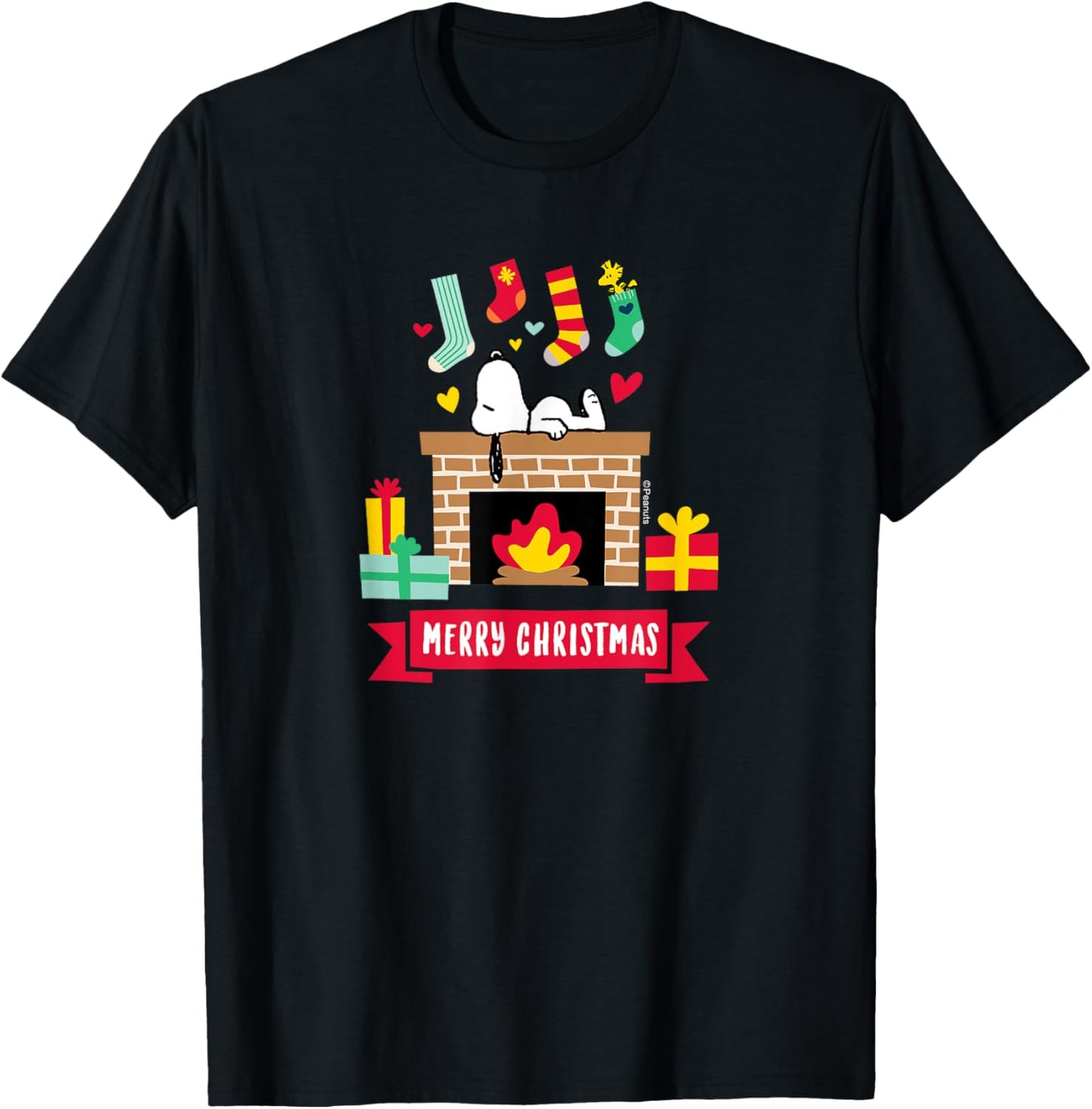 Peanuts - Snoopy Fireplace Merry Christmas Stockings Apparel | High Search Volume | High CTR Boost