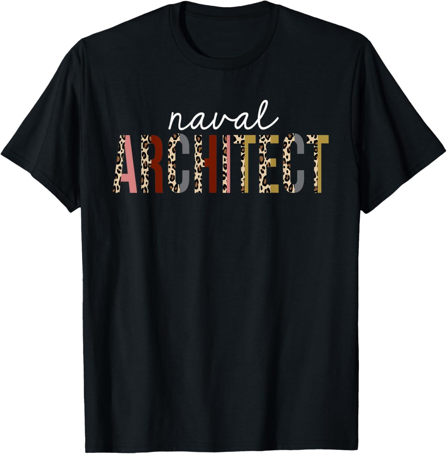Naval Architect Leopard Print Funny Appreciation Apparel Premium Print Best Seller Look