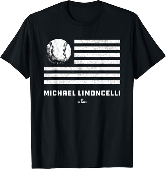 Flag Stripes Michael Limoncelli Prospect Baseball Fan Gear Apparel | US Best Seller