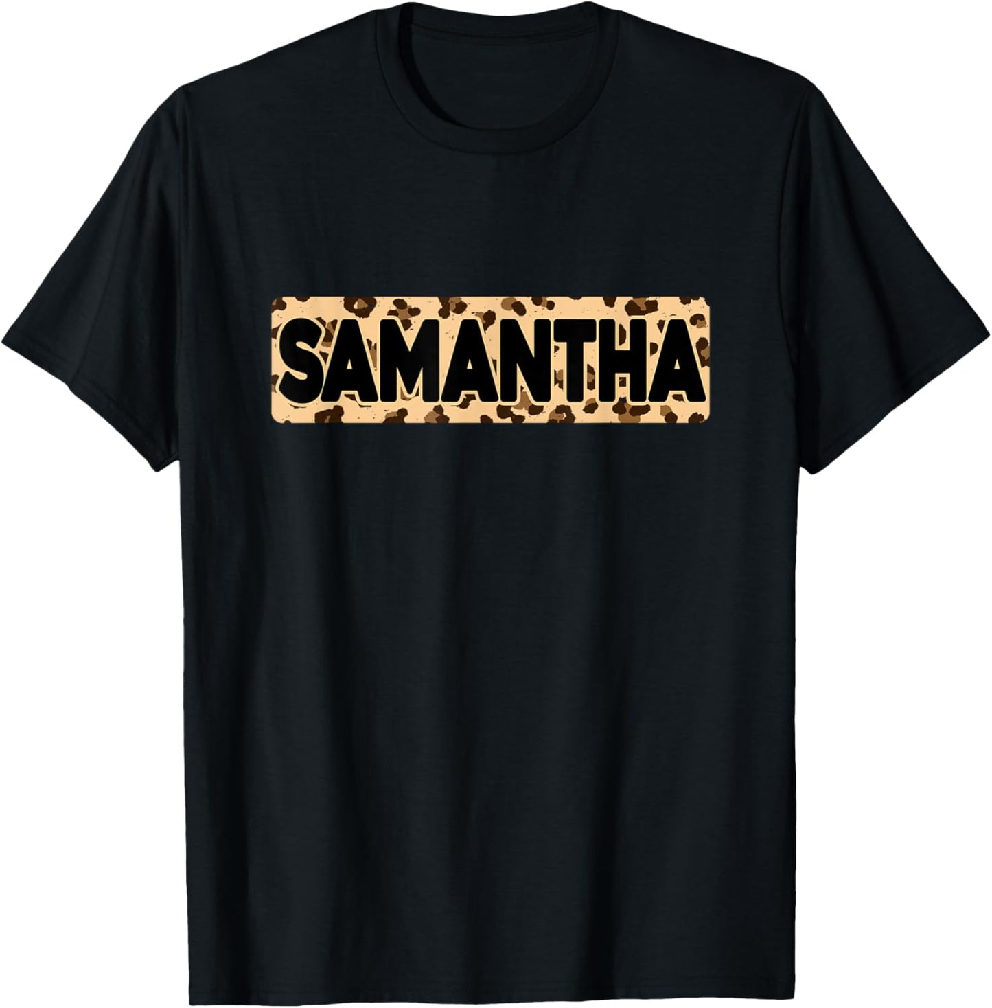 Funny Samantha Leopard Print Personalized Name Samantha Apparel Comfort Fit US Top Pick