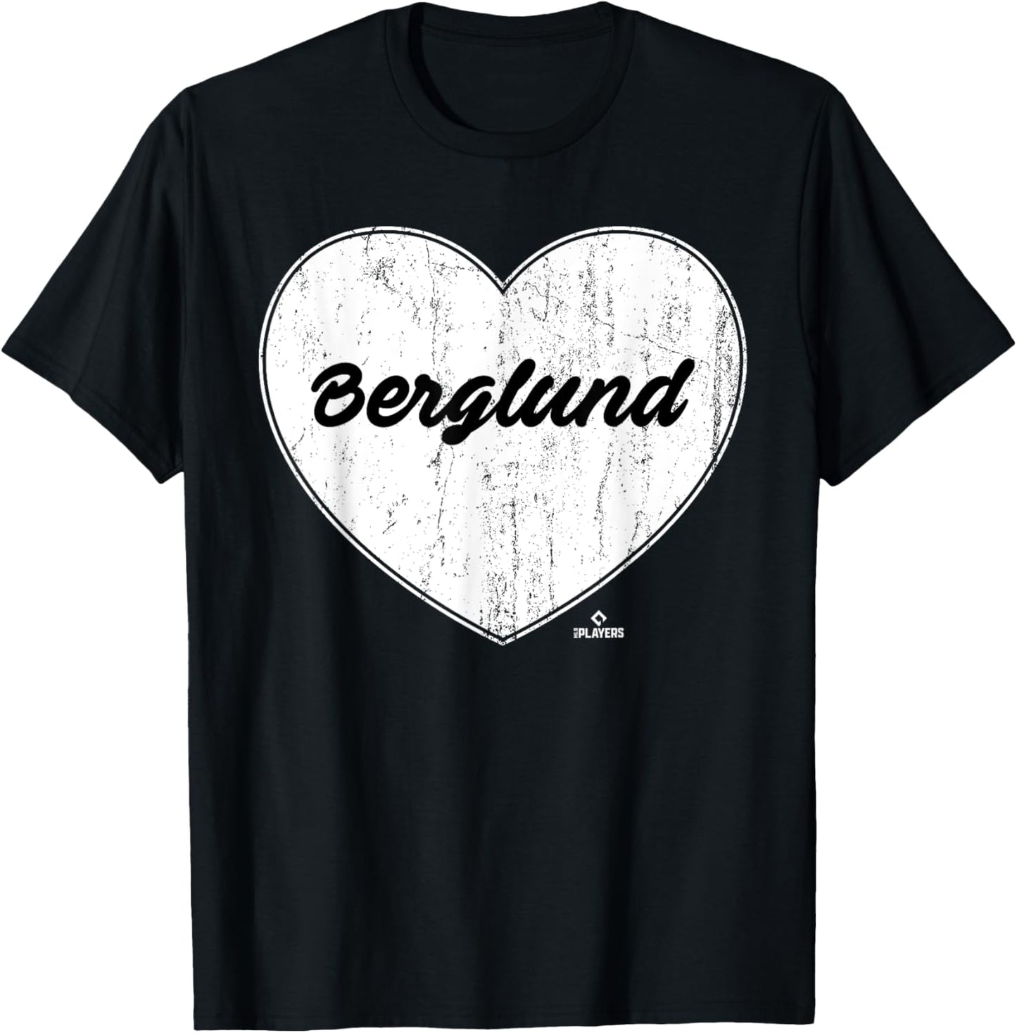 Distressed Heart Michael Berglund Prospect Baseball Fan Gear Apparel | Perfect Gift Idea