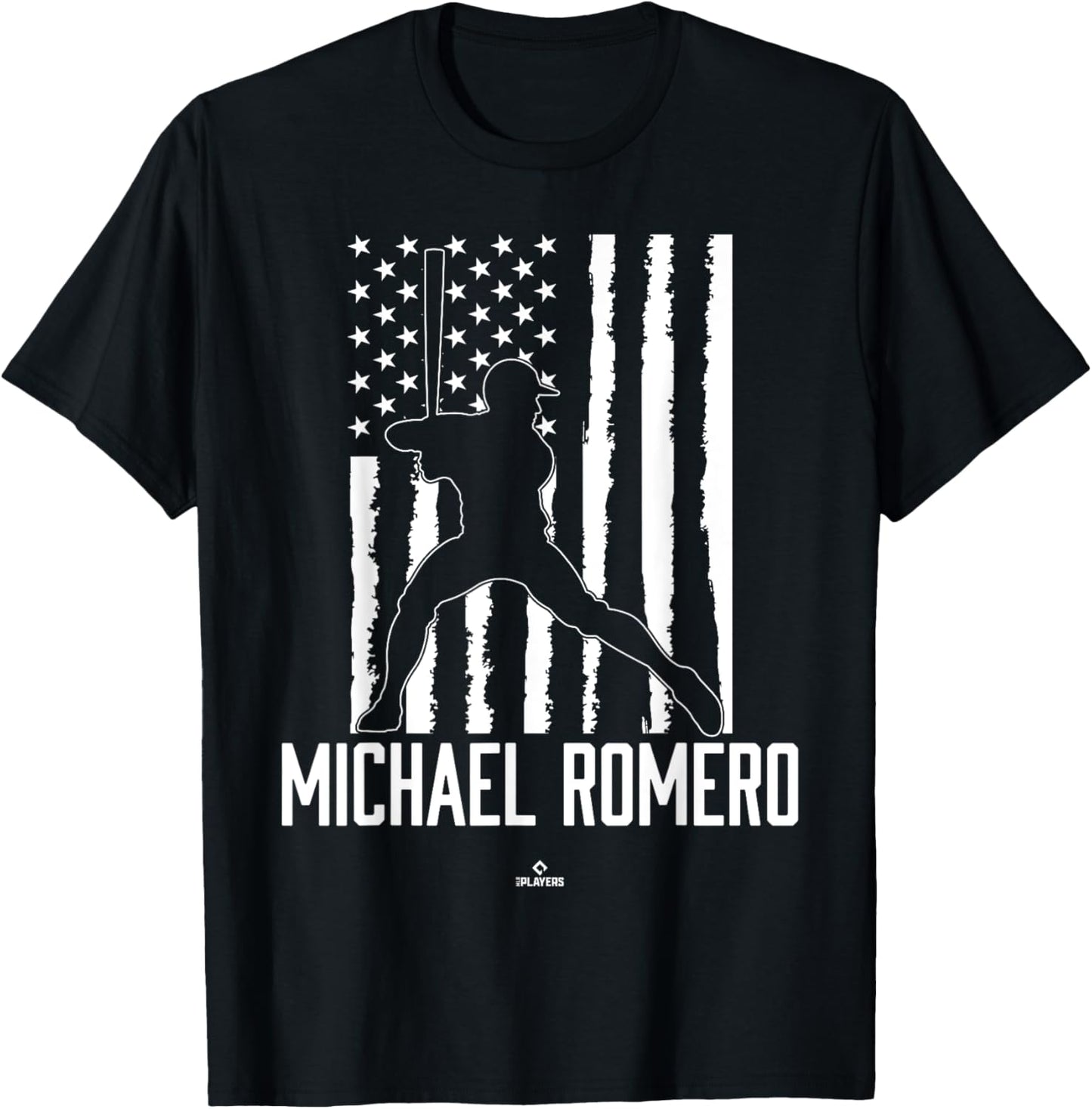 Distressed Flag Swing Michael Romero Prospect Baseball Fan Apparel | Everyday Casual Wear