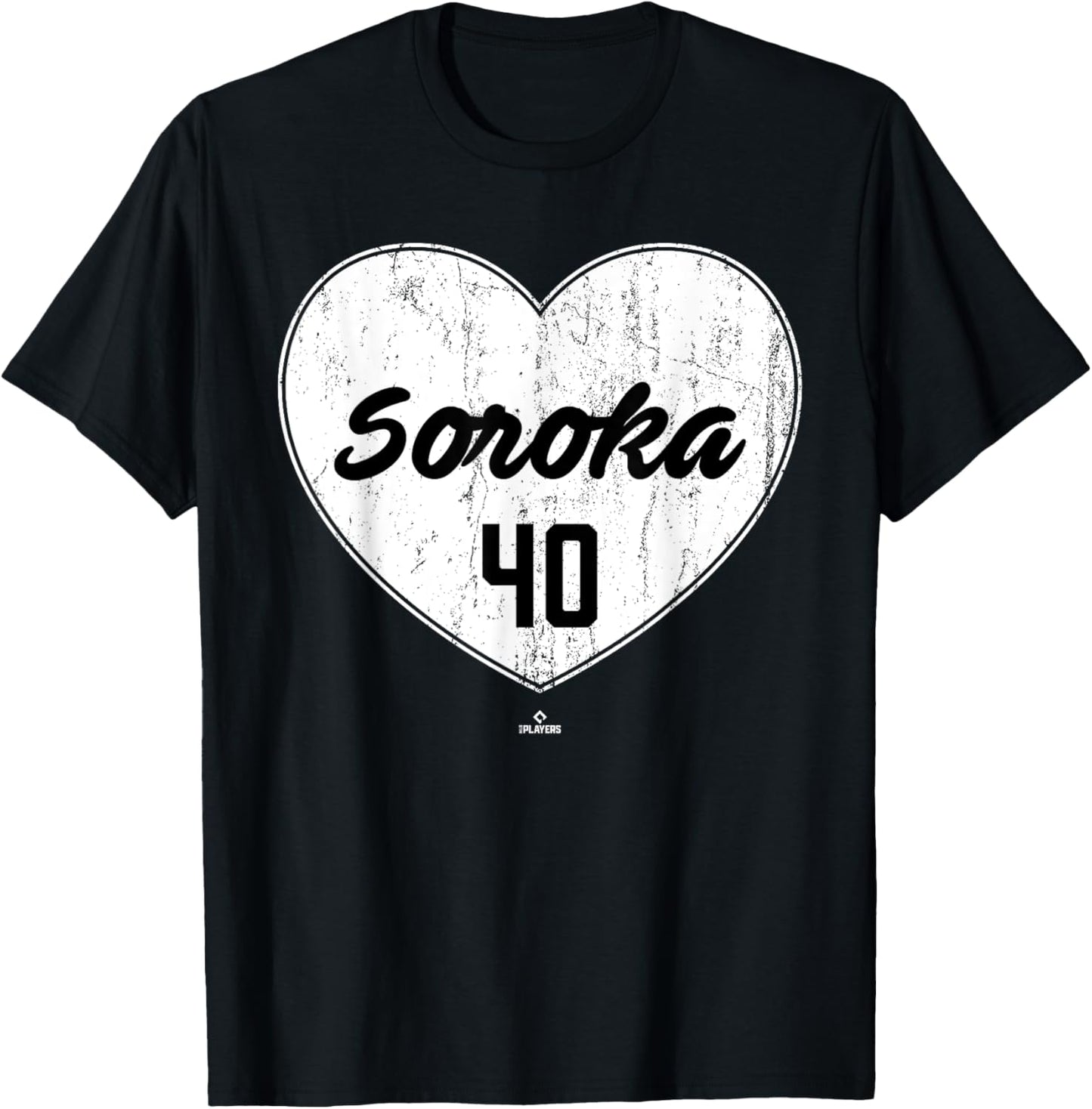 Distressed Heart Michael Soroka Chicago Baseball MLBPA Apparel | Perfect Gift Idea
