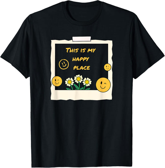Motivational Inspirational Fun Retro This is My Happy Place Apparel | High Search Volume | High CTR Boost