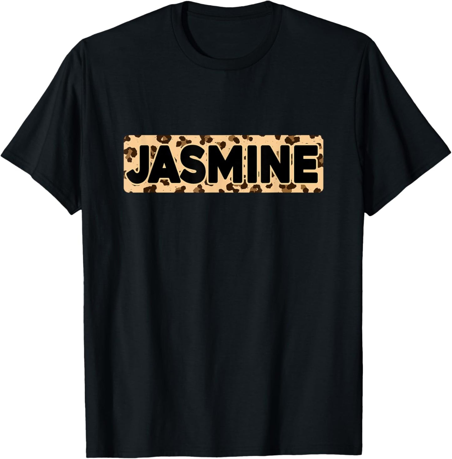 Funny Jasmine Leopard Print Personalized Name Jasmine Apparel Comfort Fit US Top Pick