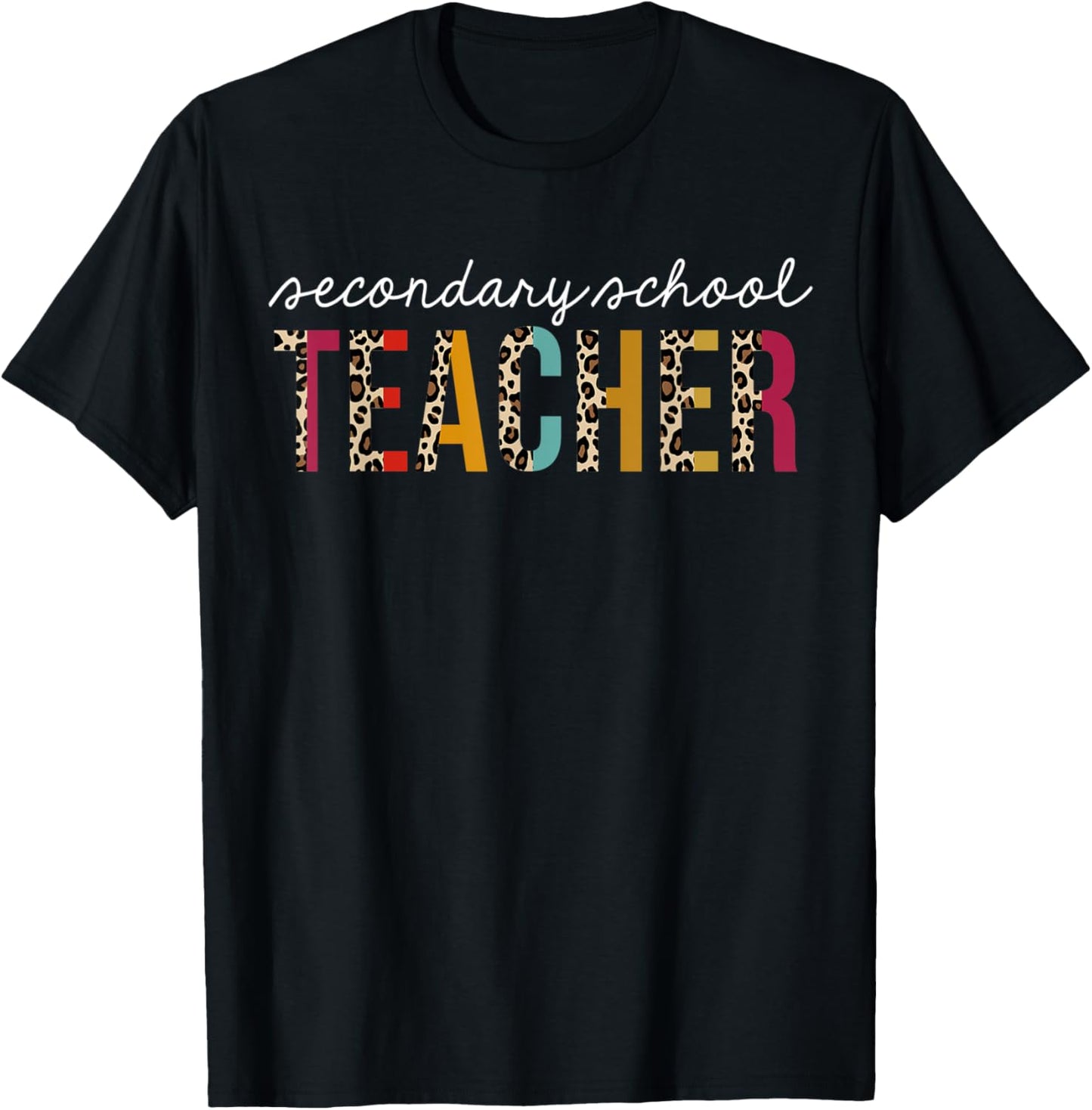 Secondary School Teacher Life Leopard Educator Appreciation Apparel Trending US Gift Ready
