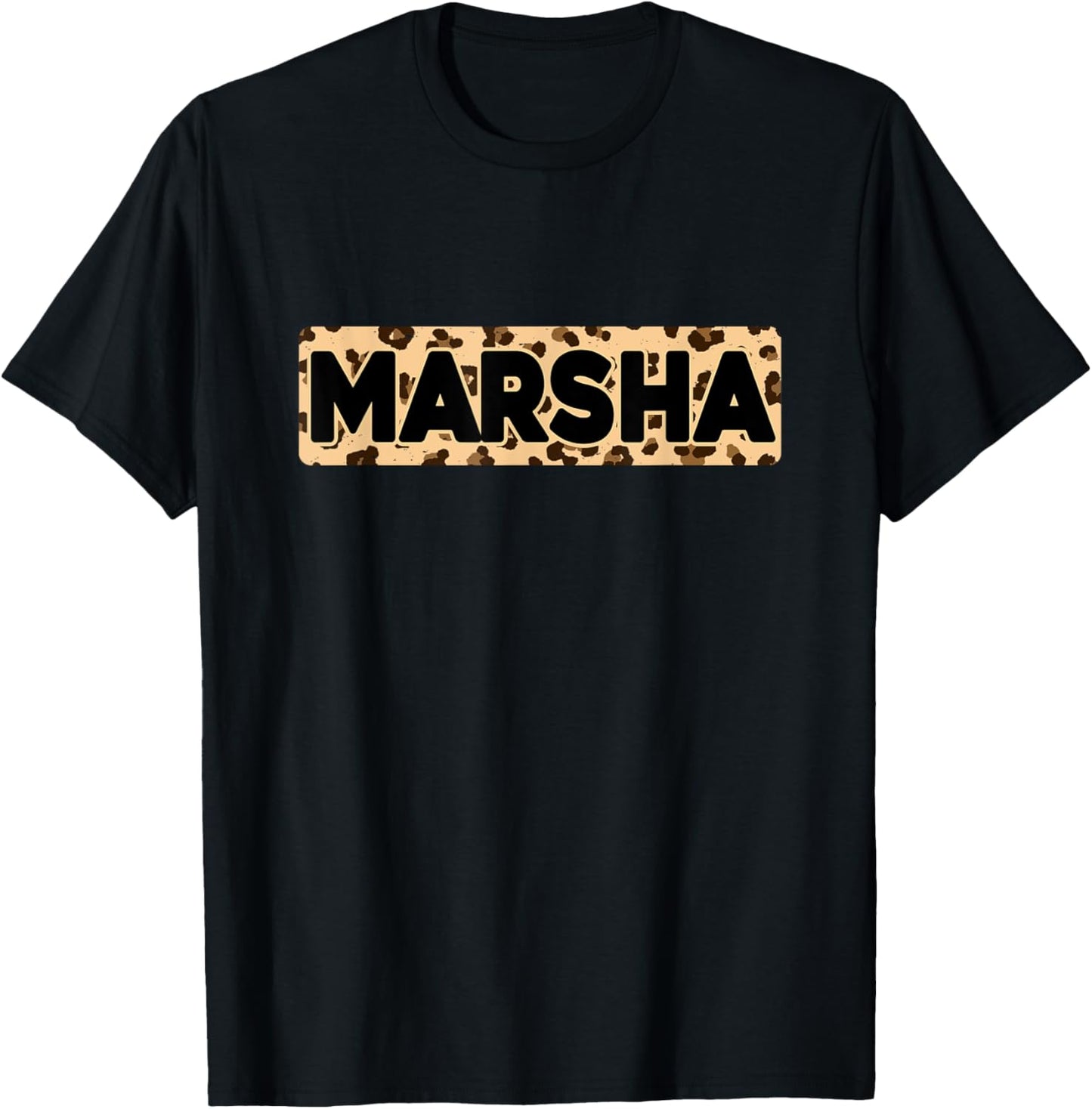 Funny Marsha Leopard Print Personalized Name Marsha Apparel Premium Print US Top Pick