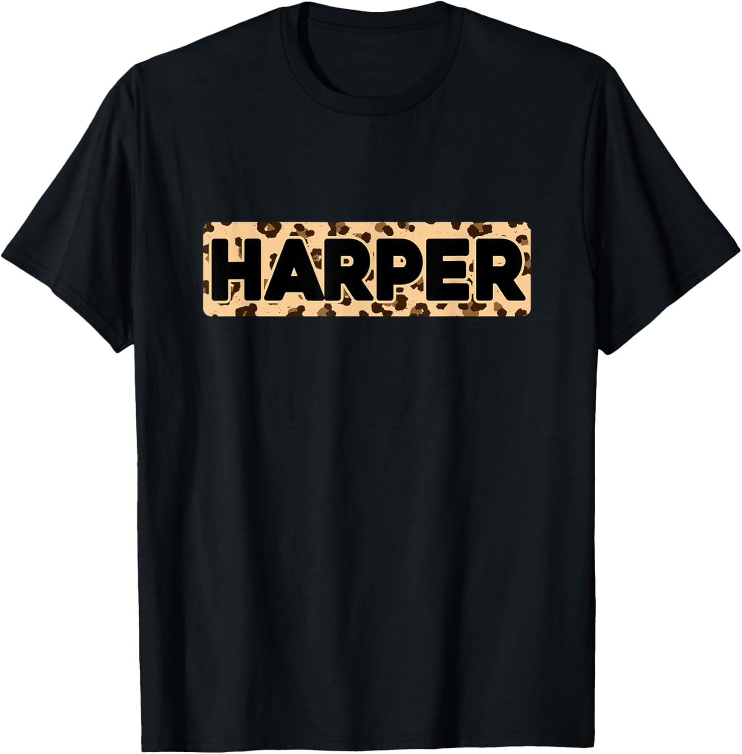 Funny Harper Leopard Print Personalized Name Harper Apparel Viral TikTok Find Hot Right Now