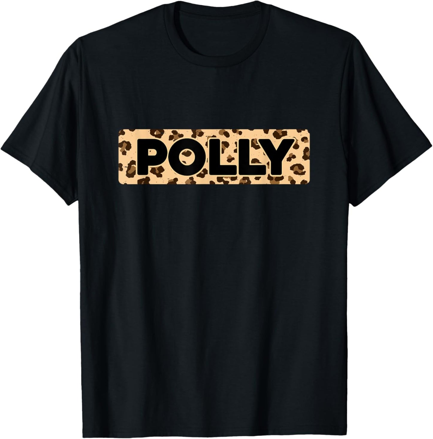 Funny Polly Leopard Print Personalized Name Polly Apparel Trending US Everyday Wear