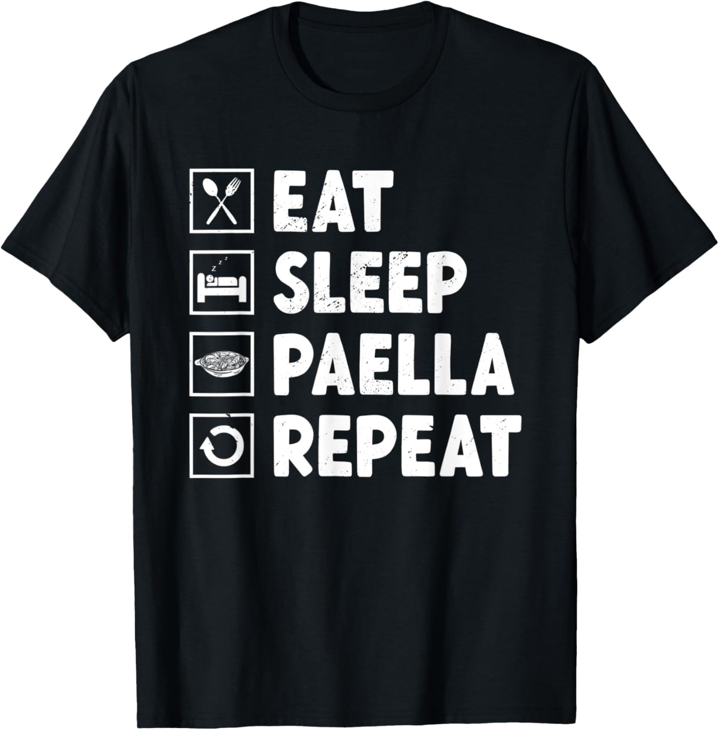 Eat Sleep Paella Dish Maker Spanish Food Culinary Tradition Apparel | US Viral Style | Aesthetic Fit