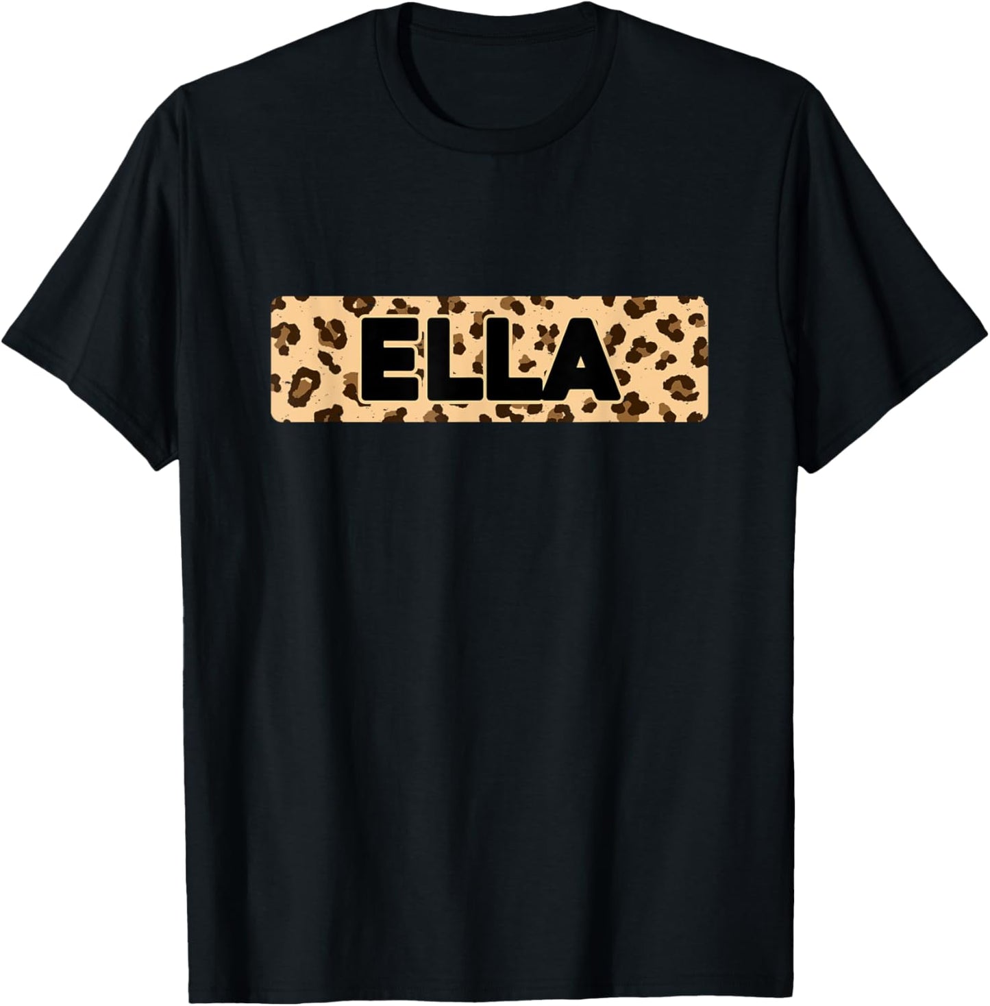 Funny Ella Leopard Print Personalized Name Ella Apparel Premium Print Everyday Wear