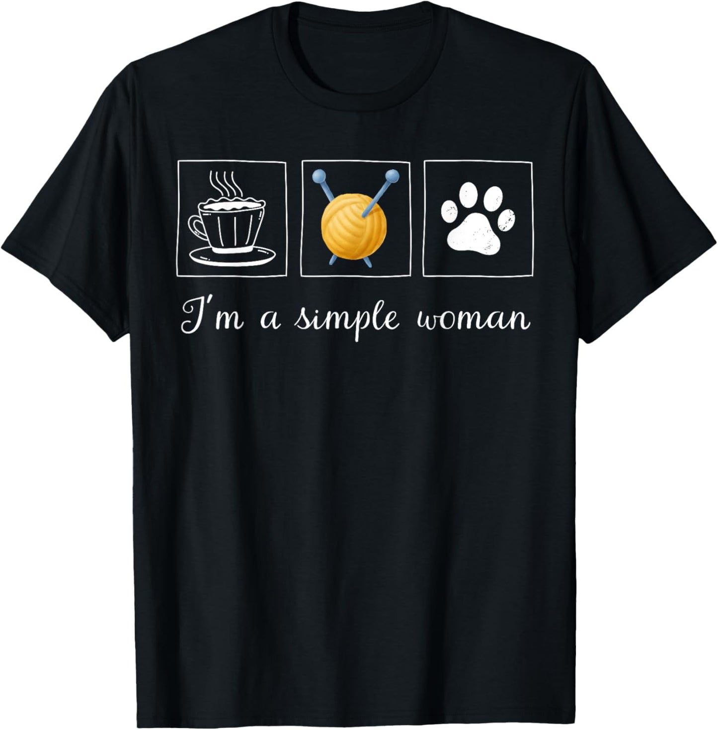 Sewing I'm A Simple Woman Coffee Knitting Dogs Knitter Girl Yarn Supply | Trending 2025 | High CTR Title
