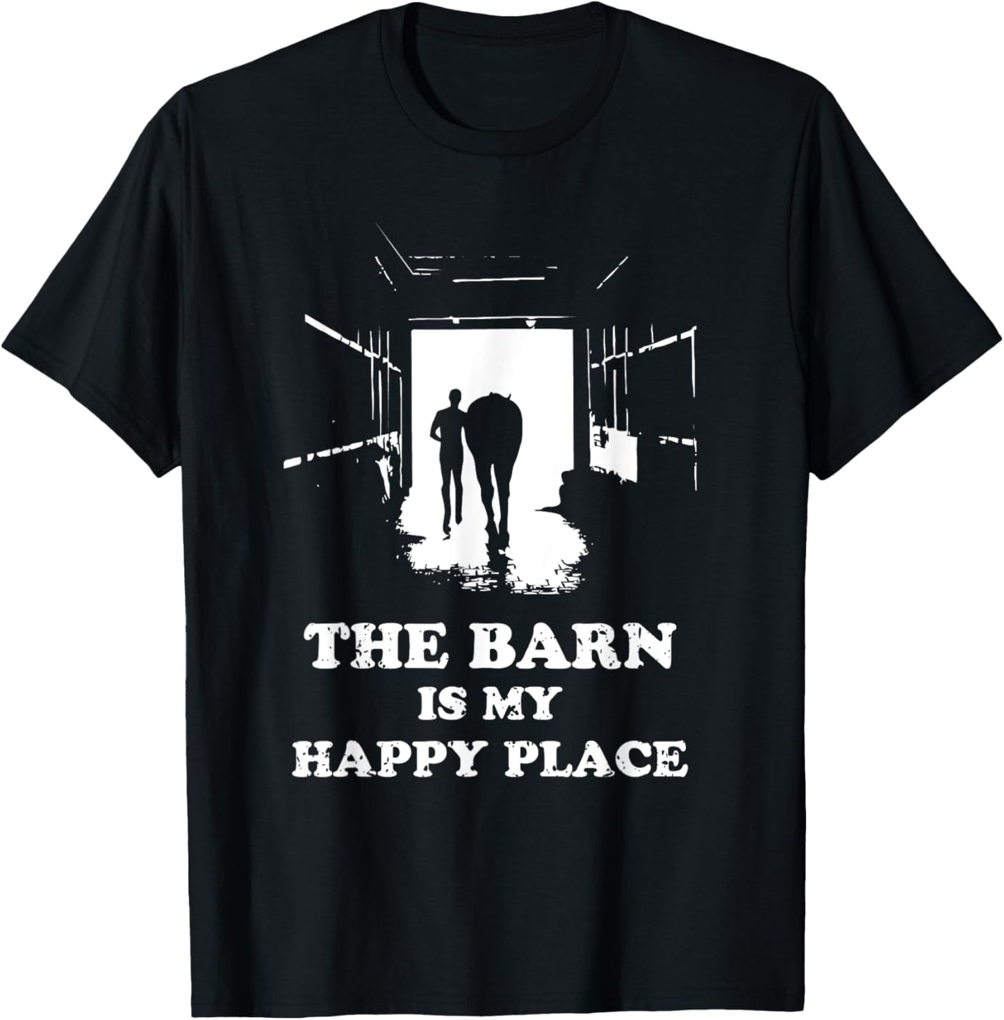The Barn Is My Happy Place Horse Lover for Women Men Kids Apparel | Trending 2025 | Perfect Gift Choice