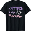 Knitting Is My Therapy Yarn Knit Knitter Yarn Supply | Viral US Pick | Customer Favorite