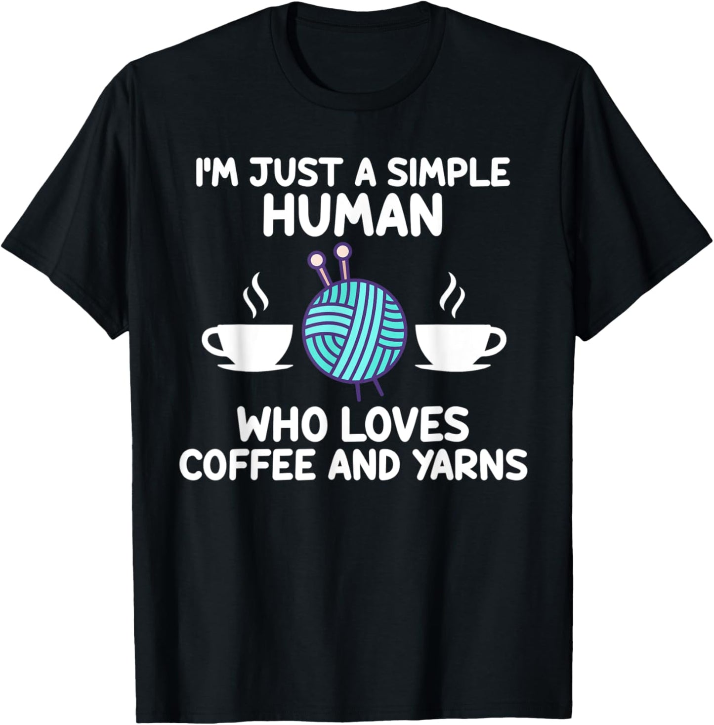 I'm human who loves coffee and yarns coffee lover Yarn Supply | Viral US Pick | Perfect for Crafters