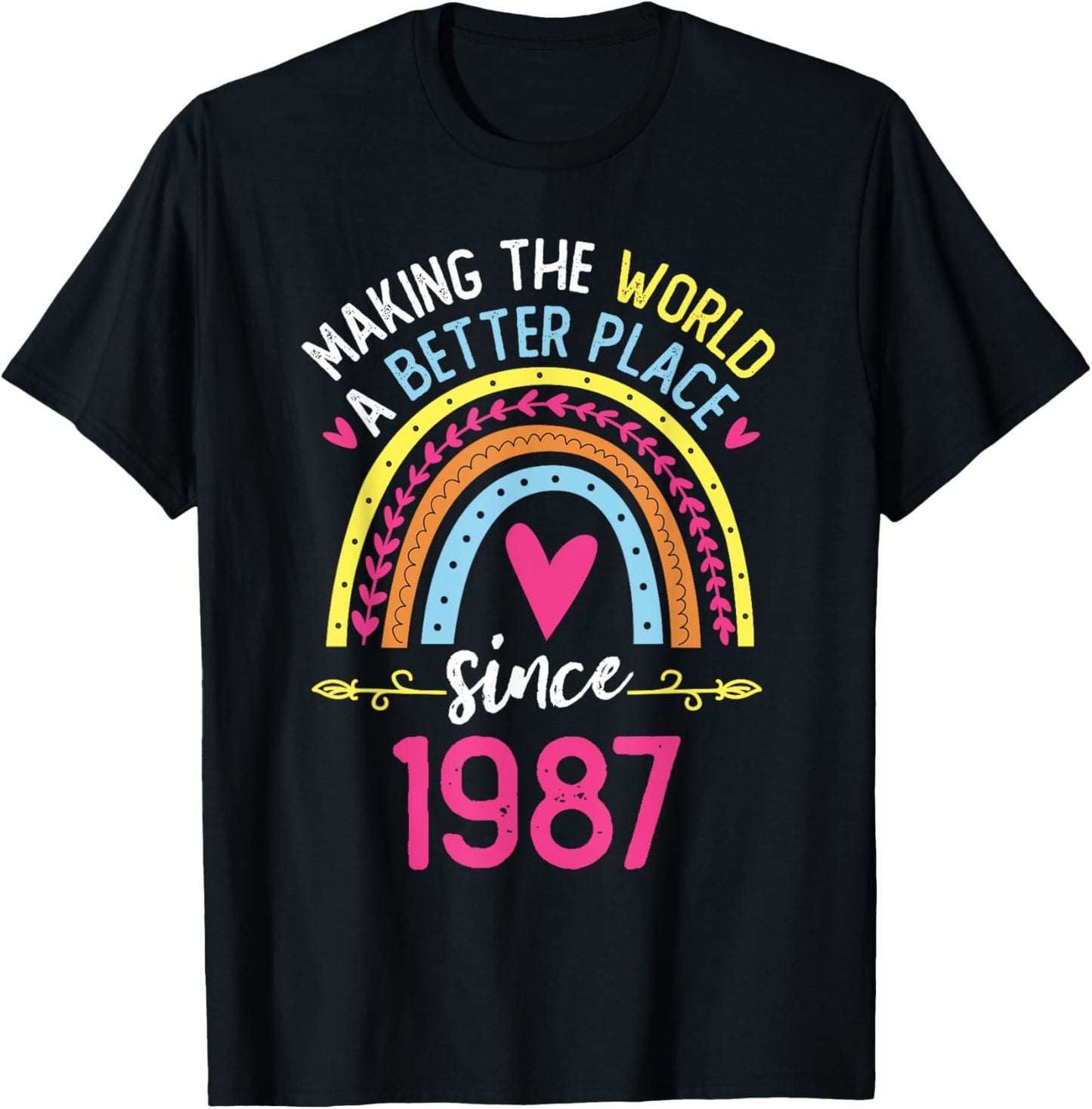 Making The World A Better Place Since 1987 37th Birthday Apparel | High Search Volume | Perfect Gift Choice