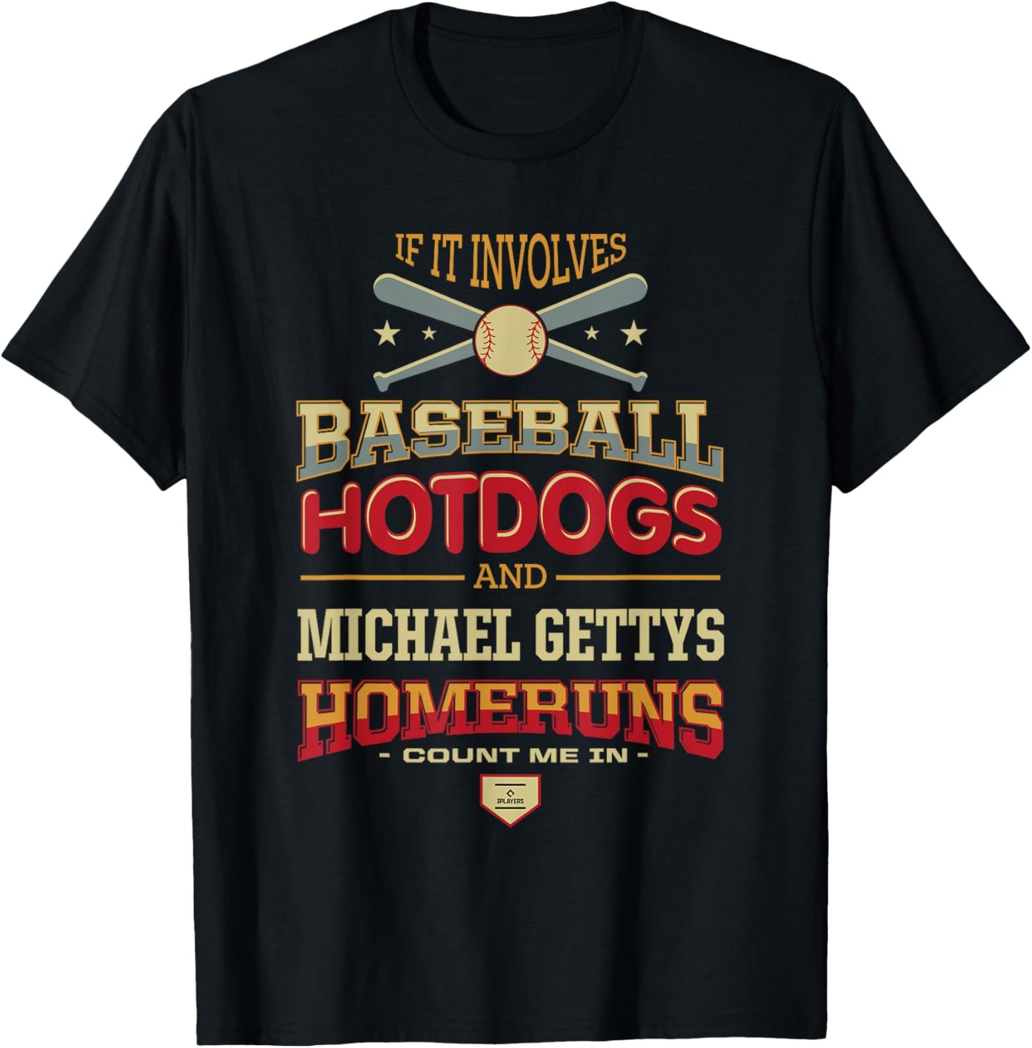 Baseball, Hotdogs and Michael Gettys Prospect Baseball Fan Apparel | Perfect Gift Idea