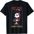 My Rig Is My Happy Place Gamer Panda Bear Video Gaming Apparel | Google Shopping Optimized | Customer Favorite