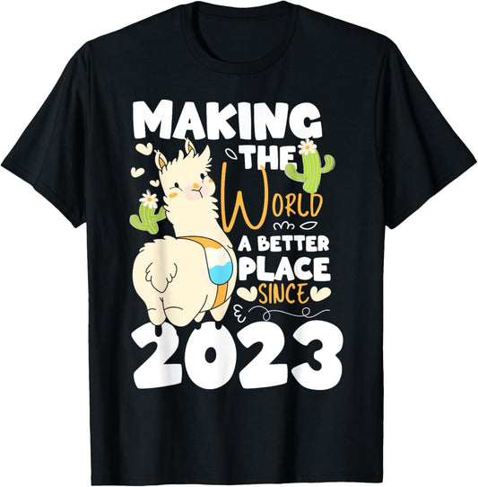 1 Birthday Making the world a better place since 2023 Apparel | Trending 2025 | Daily Wear Essential