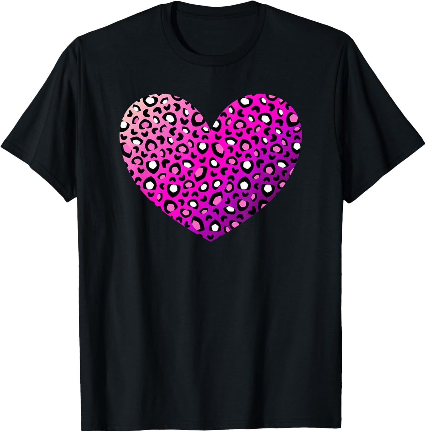 Cute Leopard Heart Pattern Cheetah Print Purple Pink Apparel High Search Demand Gift Ready