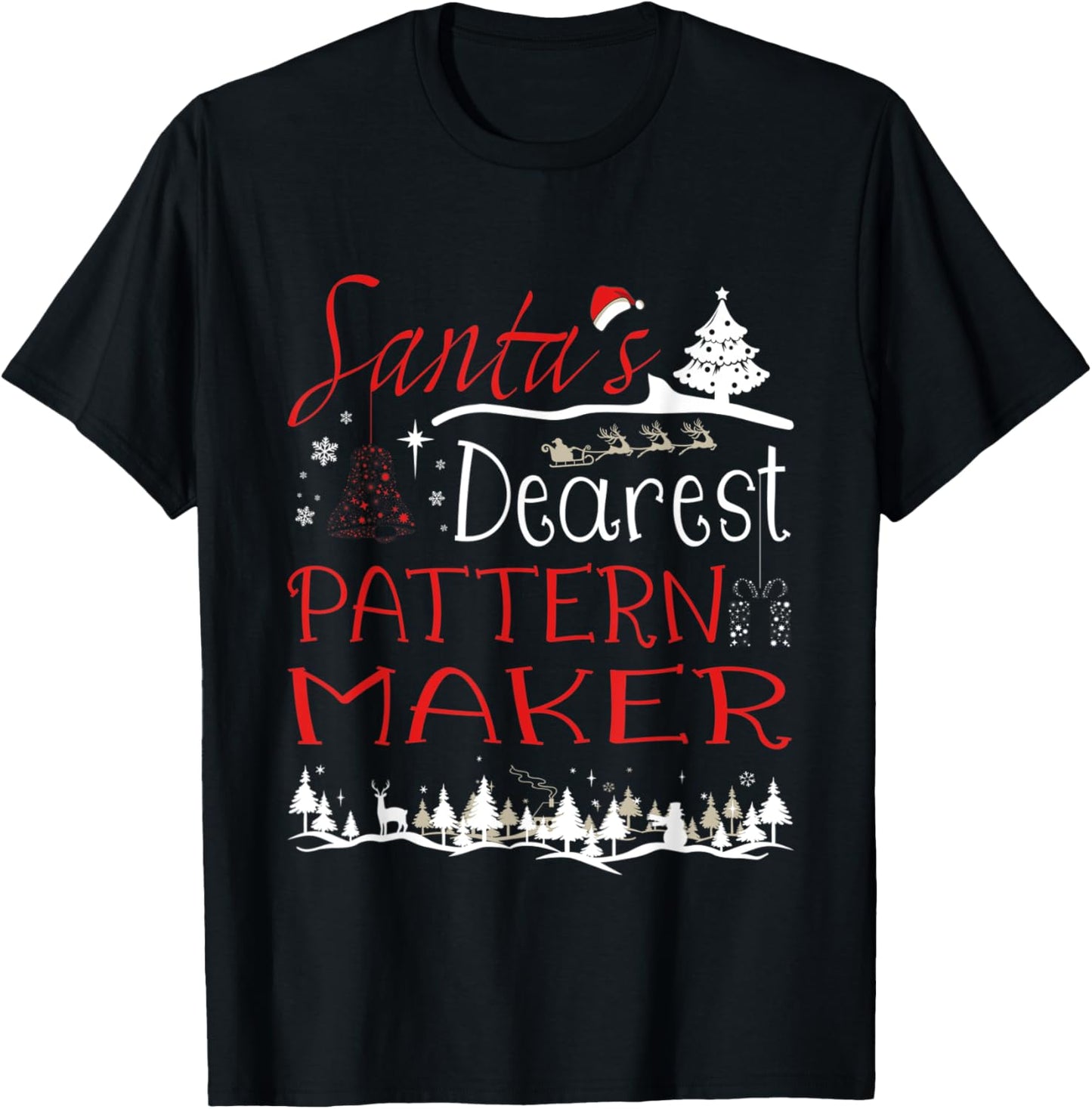Pattern Maker Xmas Job Funny Christmas Apparel | Trending 2025 | Aesthetic Fit
