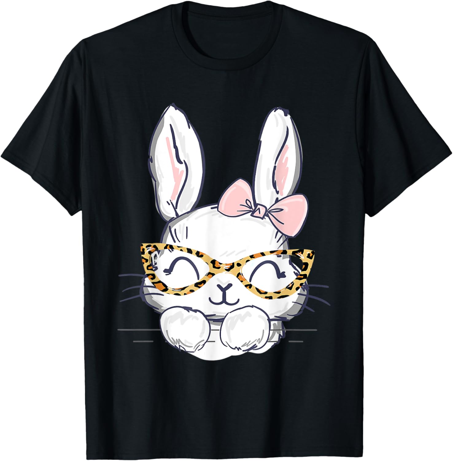 Cute Easter Bunny with cheetah glasses for the mom or girl Apparel Premium Print Gift Ready