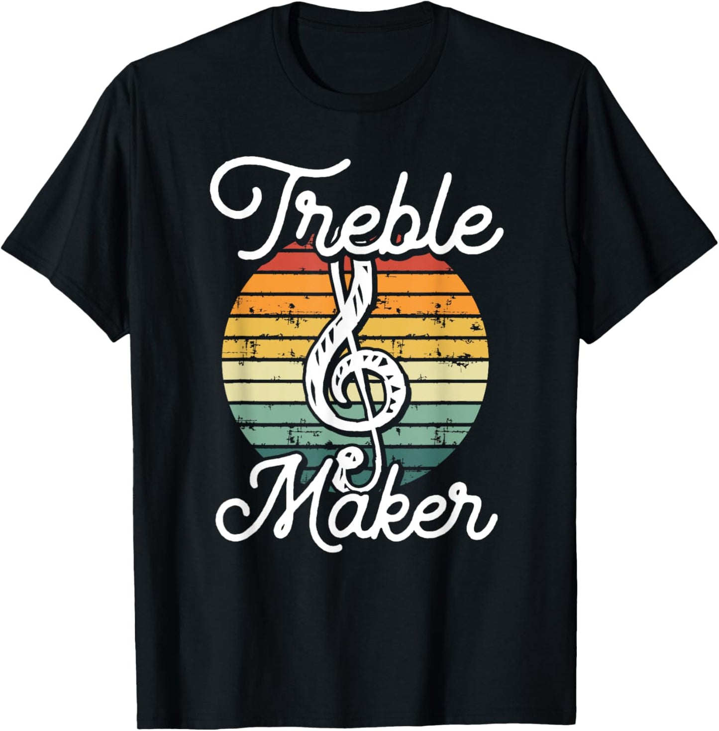 Funny Musician Treble Maker Vintage Distressed Music Theory Apparel | Best Seller Pick | Must-Have Style