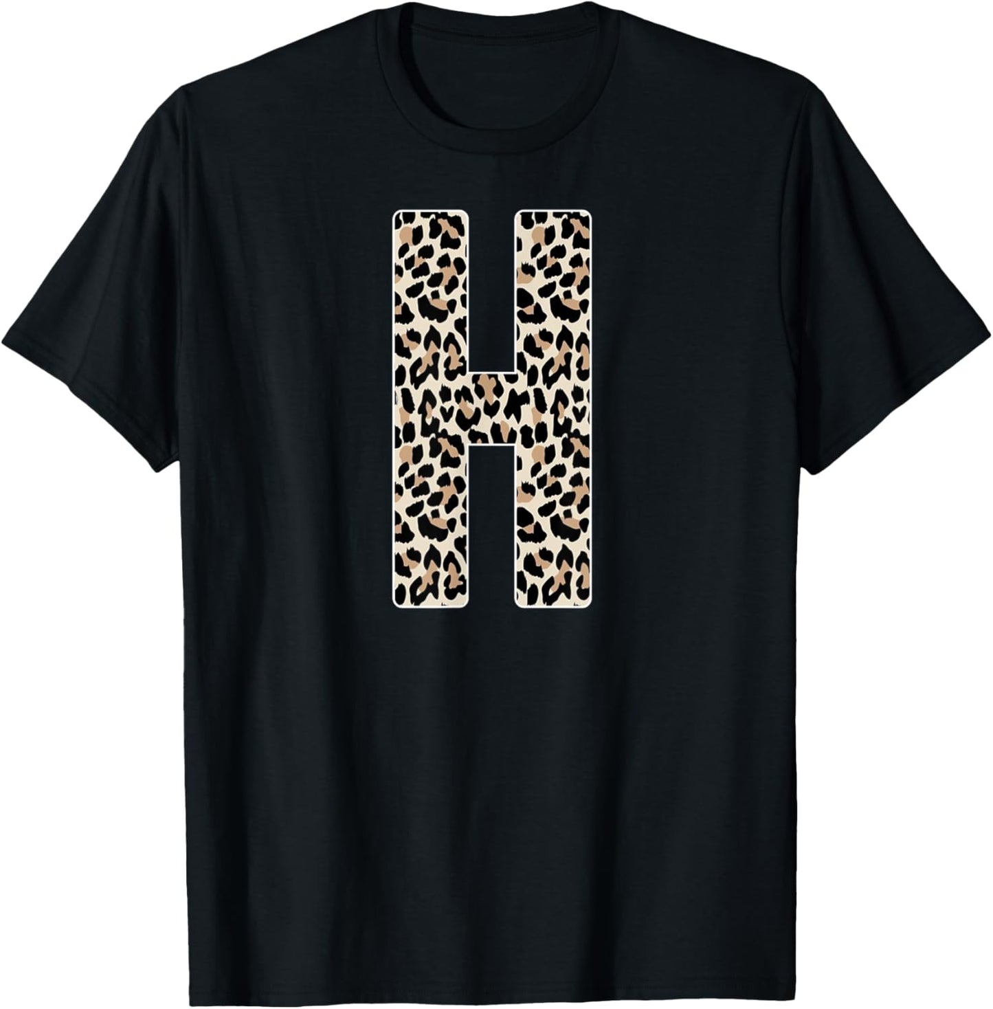 Leopard Print Cheetah Print Animal Print Letter H Cat Men Women Kids Apparel Premium Print Gift Ready