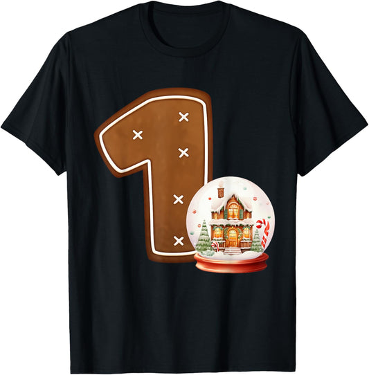 1 Year Old Christmas Gingerbread 1st Birthday Kid Cute Funny Apparel | High Search Volume | Perfect Gift Choice