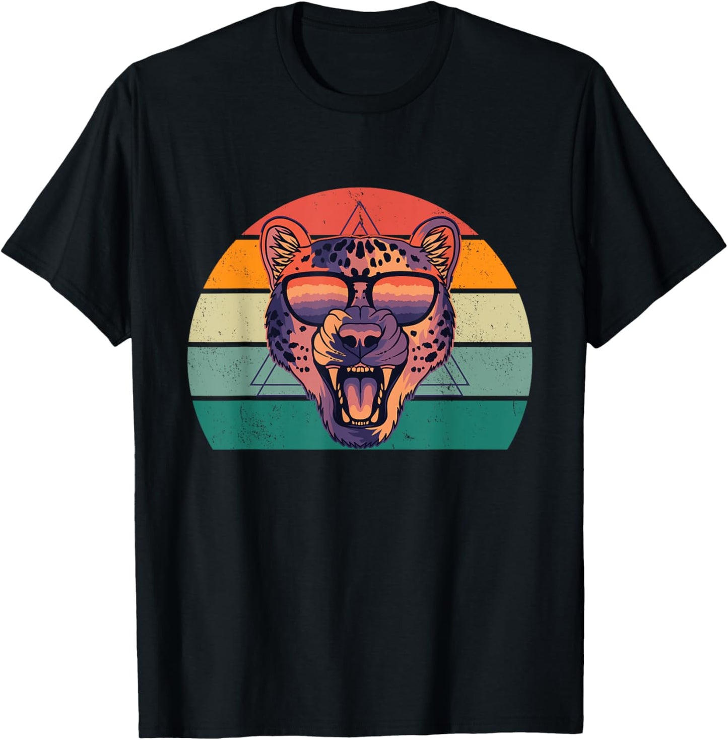 Cool Cheetah In Sunglasses Retro Funny Cheetah Lover Apparel Comfort Fit Everyday Wear