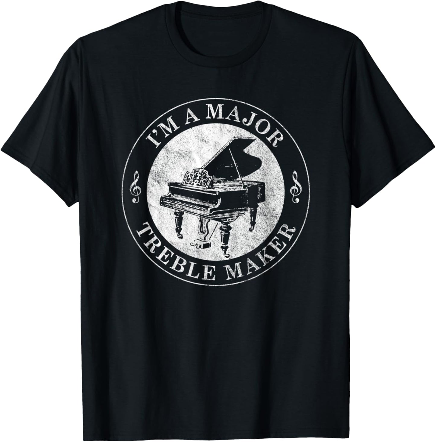 Piano Player Teacher Student Pianist Gift Treble Maker T-Shirt for Men Women Kids T-Shirt | Premium Quality | Comfort Da...