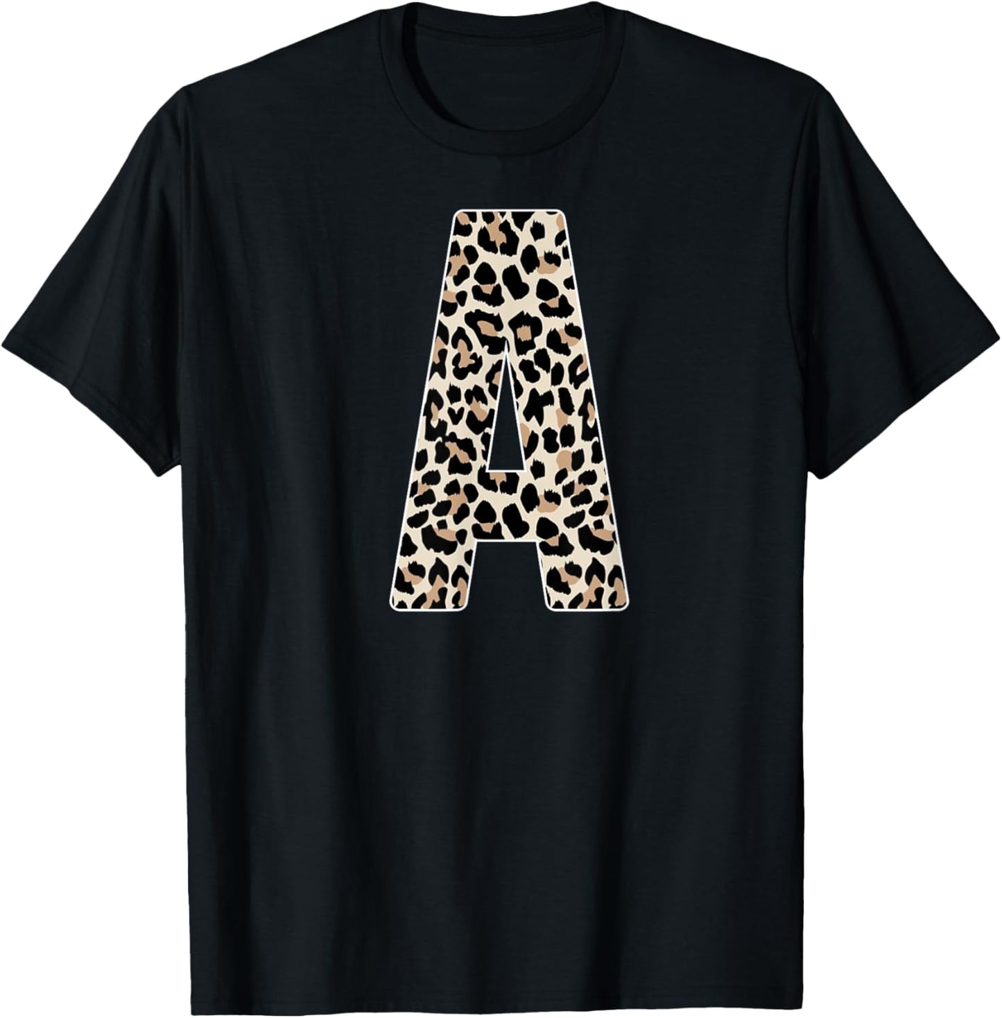 Leopard Print Cheetah Print Animal Print Letter A Cat Apparel Viral TikTok Find Everyday Wear