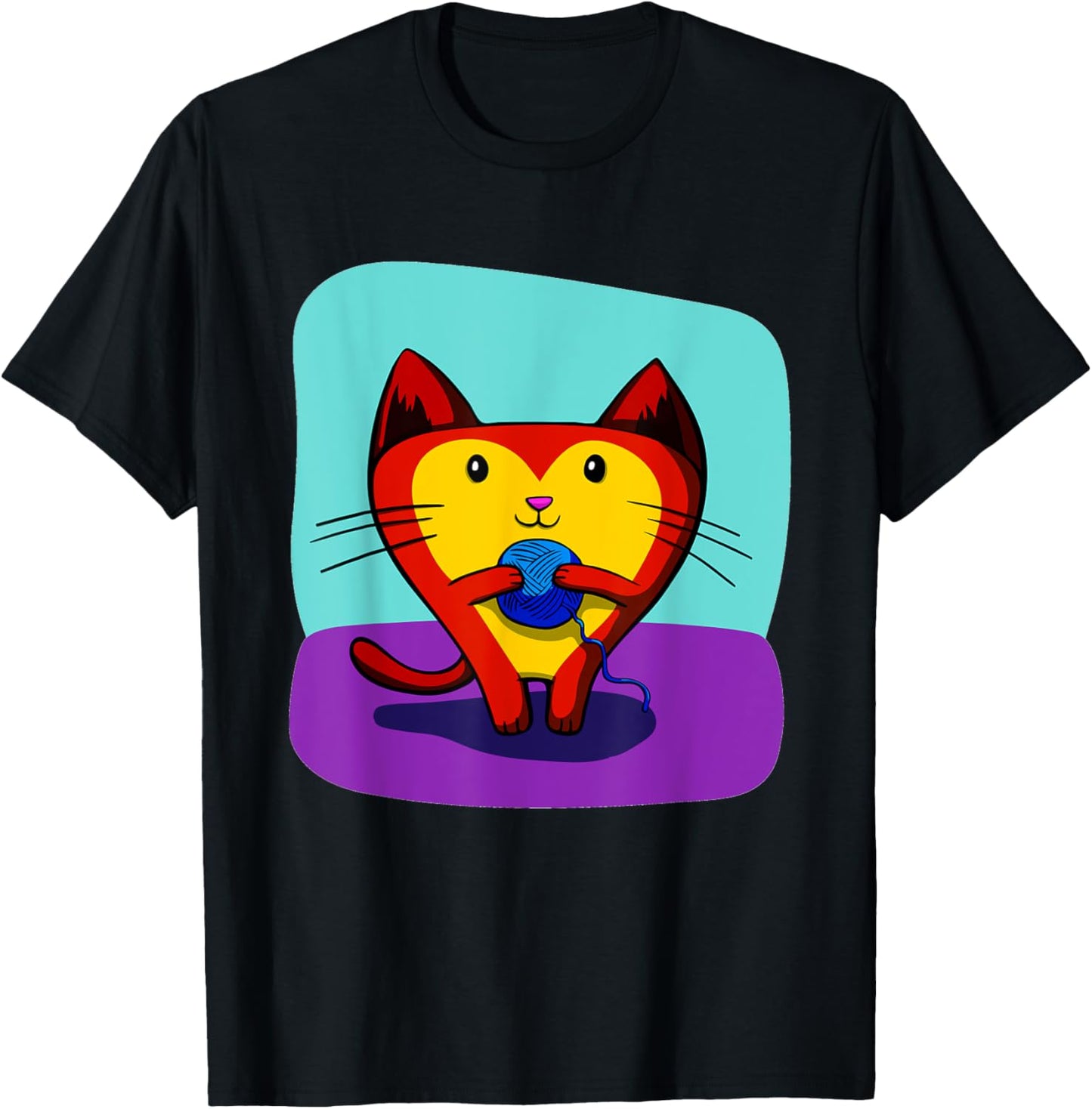 Kitten Lovers Cute Cat Playing With Ball Of Yarn Yarn Supply | Trending 2025 | Best Seller Choice